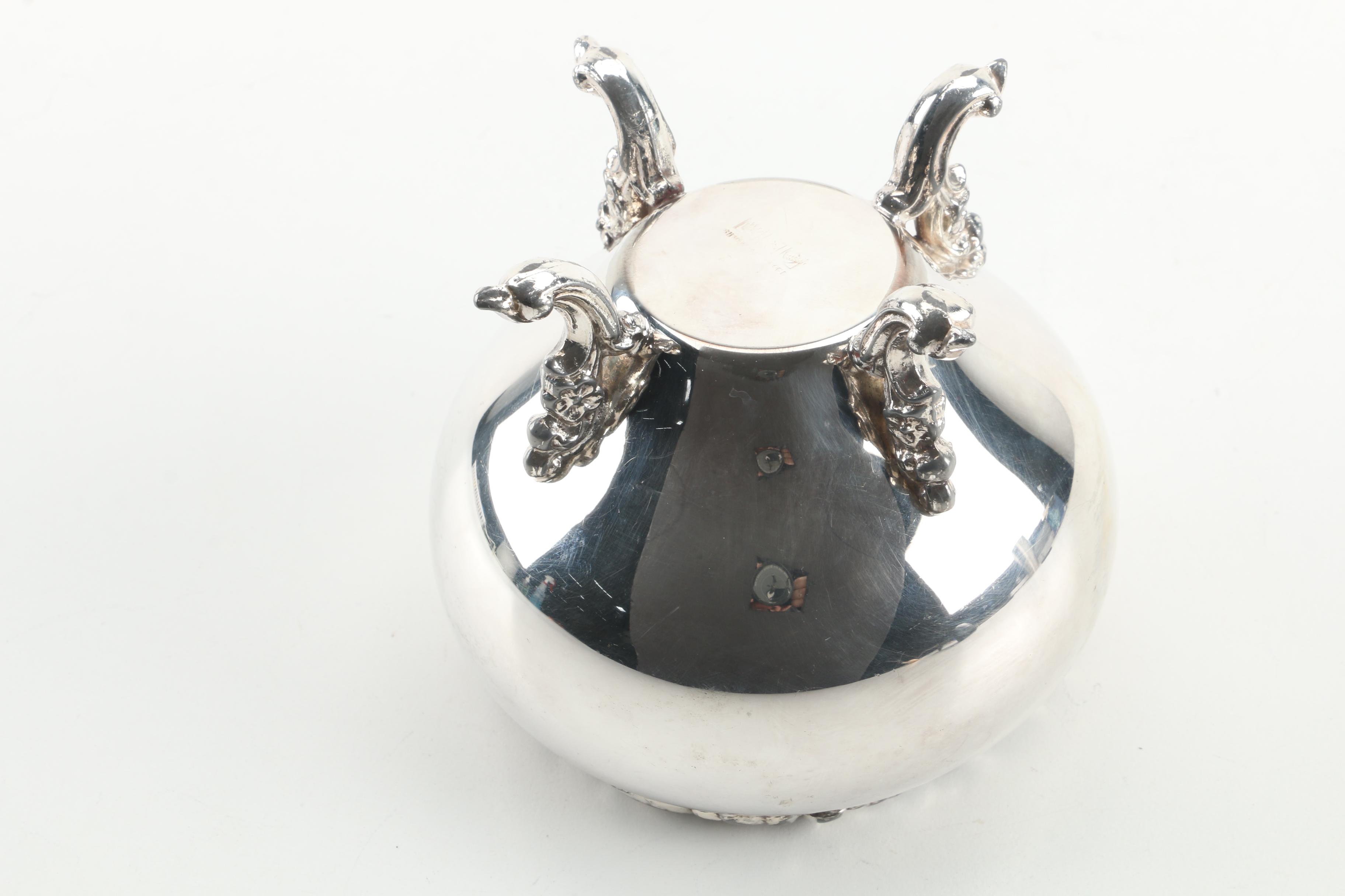 Vintage Sheridan Silver Co. Silver Plate Tea and Coffee Service Set