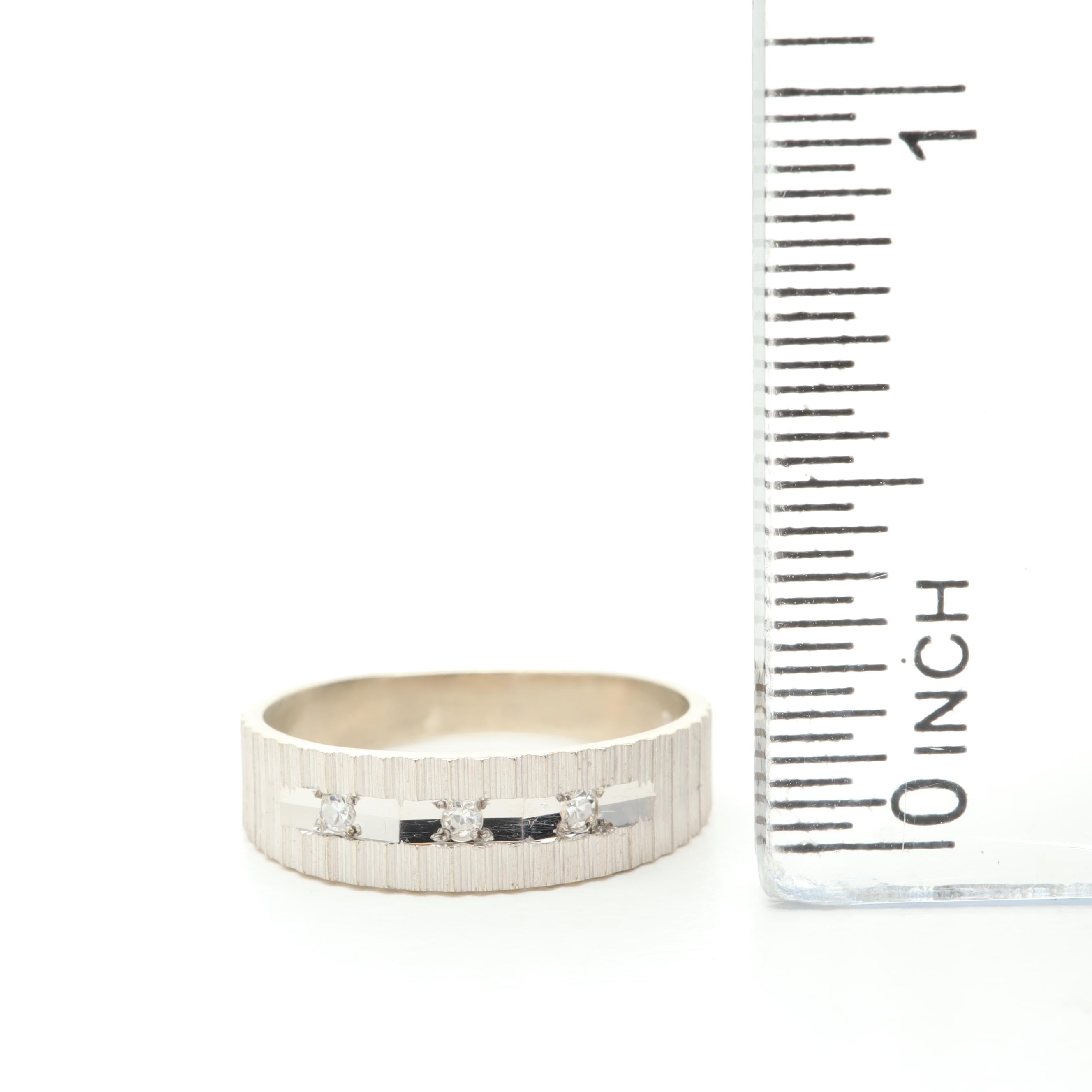 14K White Gold Diamond Ring