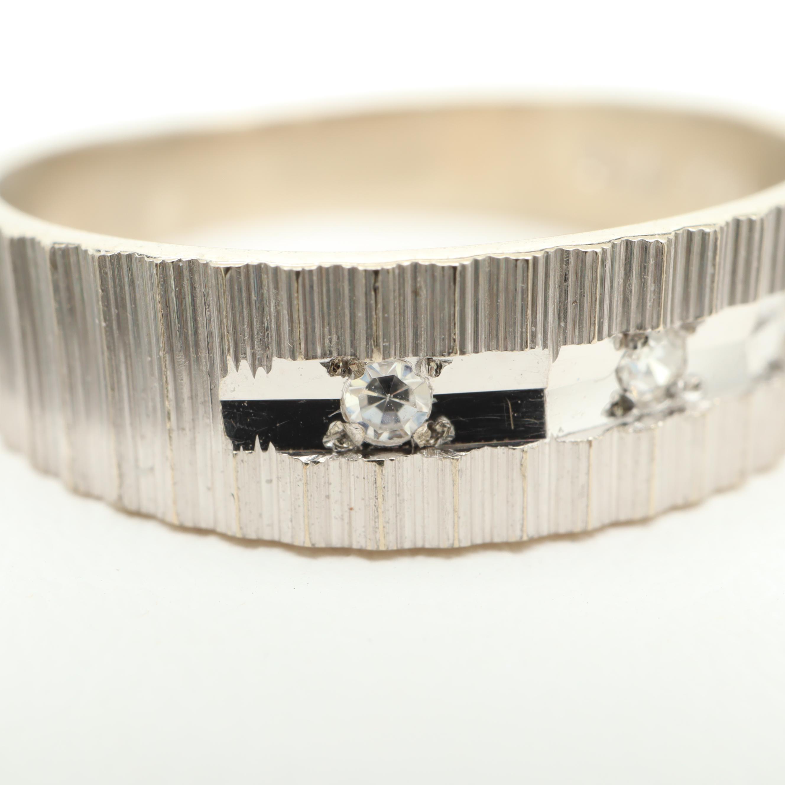 14K White Gold Diamond Ring