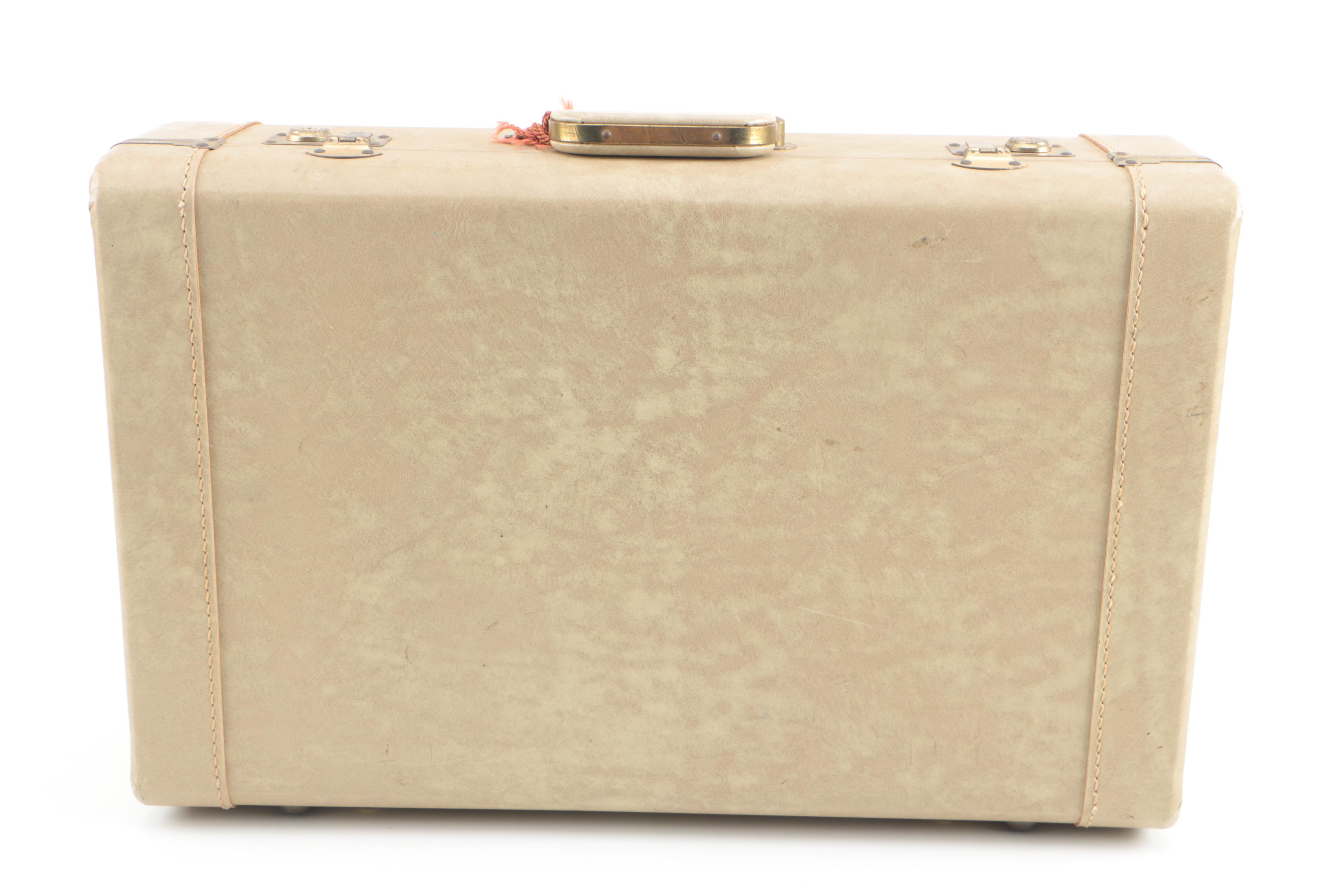 Vintage Towncraft Suitcase and Samsonite Silhouette Train Case