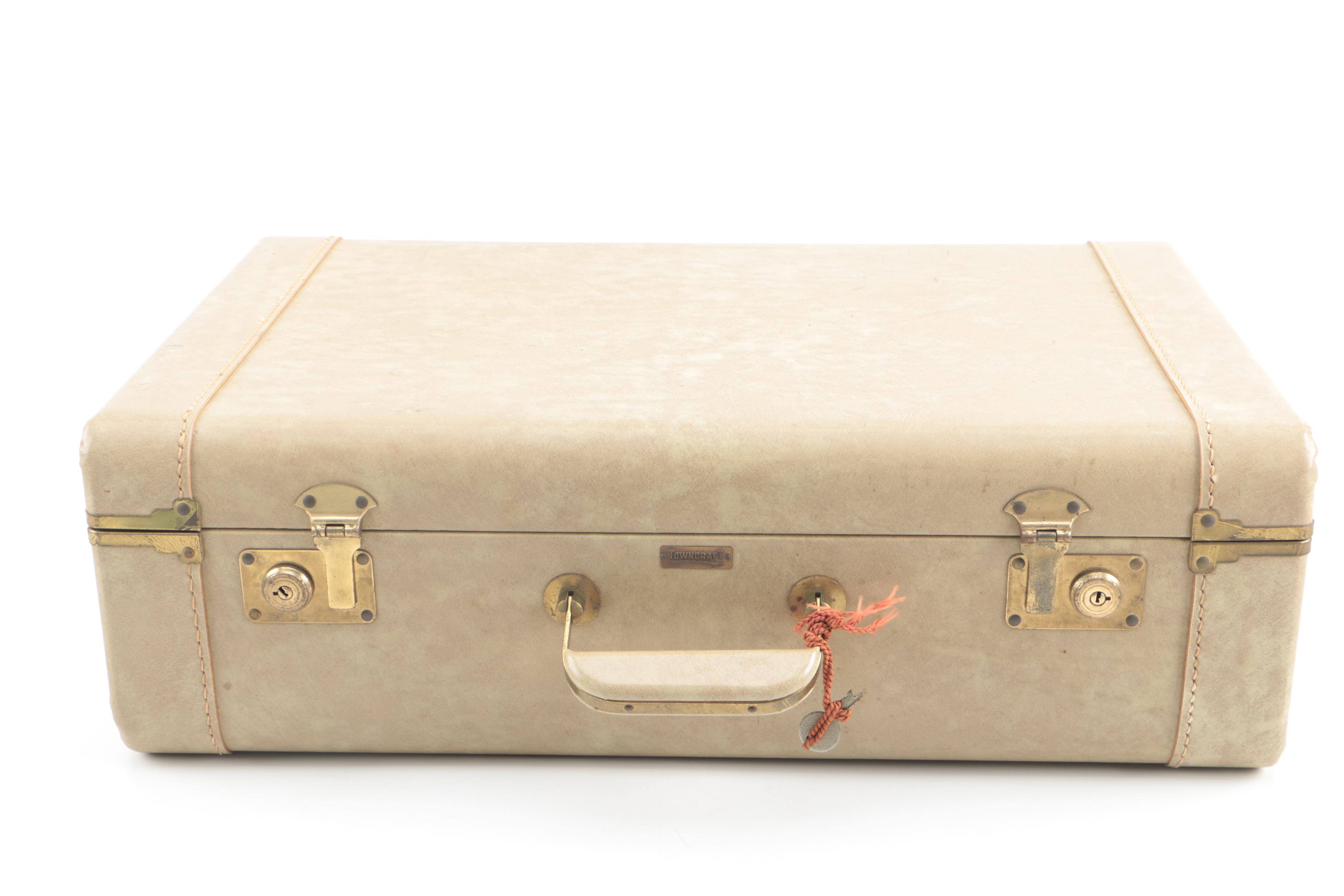 Vintage Towncraft Suitcase and Samsonite Silhouette Train Case