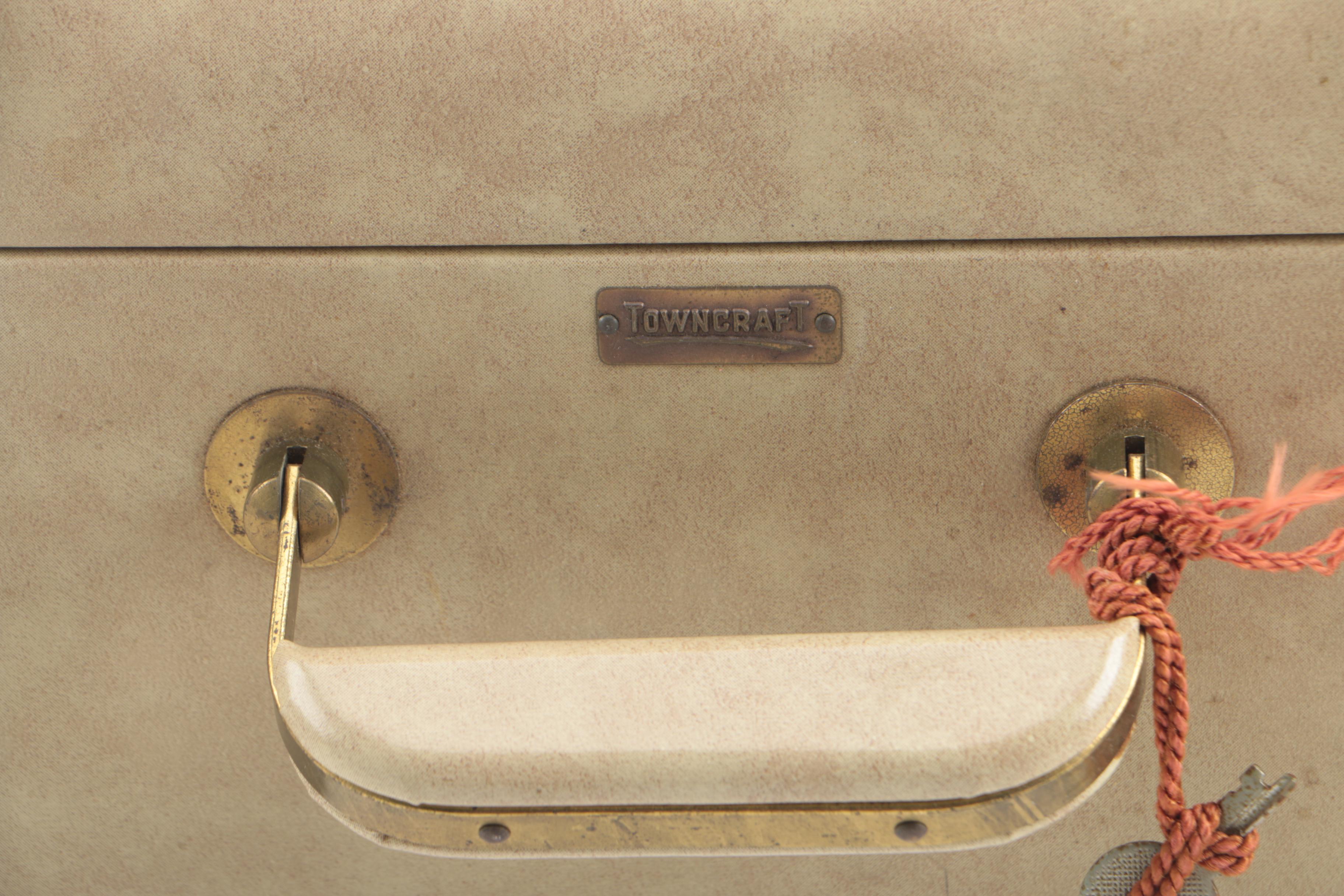 Vintage Towncraft Suitcase and Samsonite Silhouette Train Case