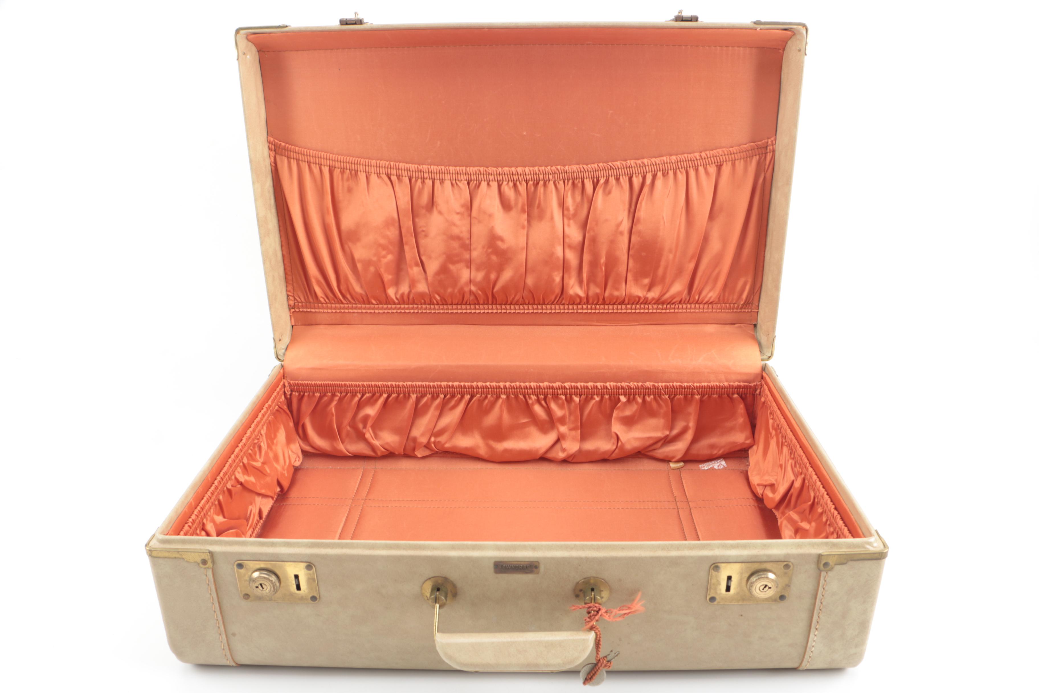 Vintage Towncraft Suitcase and Samsonite Silhouette Train Case