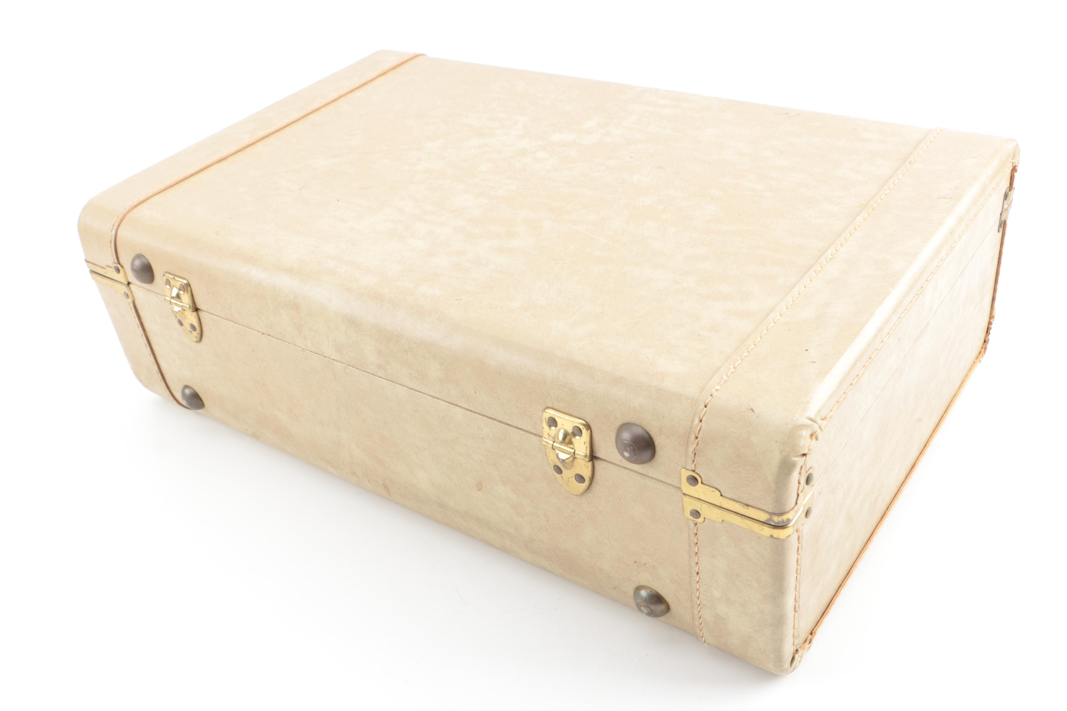 Vintage Towncraft Suitcase and Samsonite Silhouette Train Case