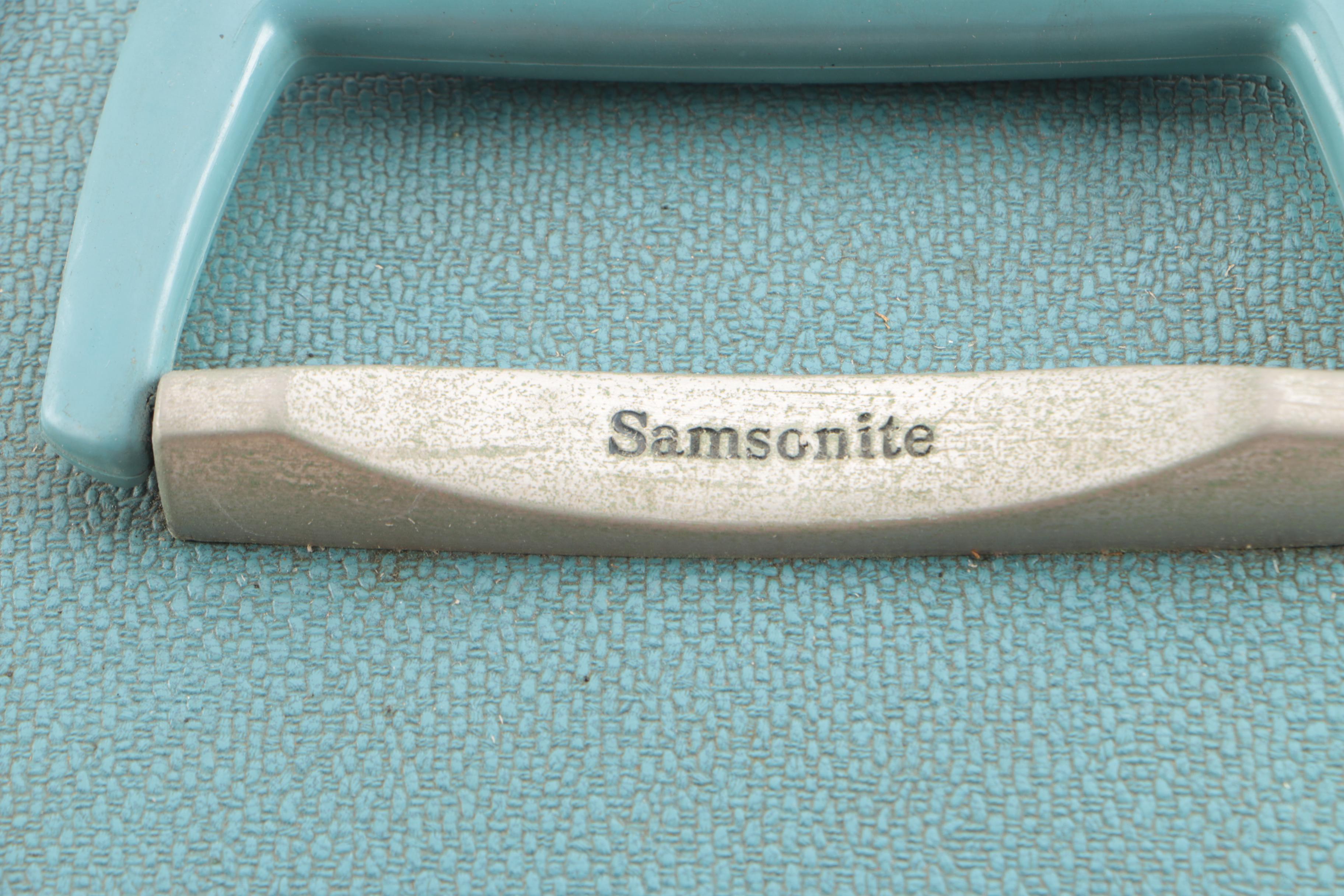 Vintage Towncraft Suitcase and Samsonite Silhouette Train Case