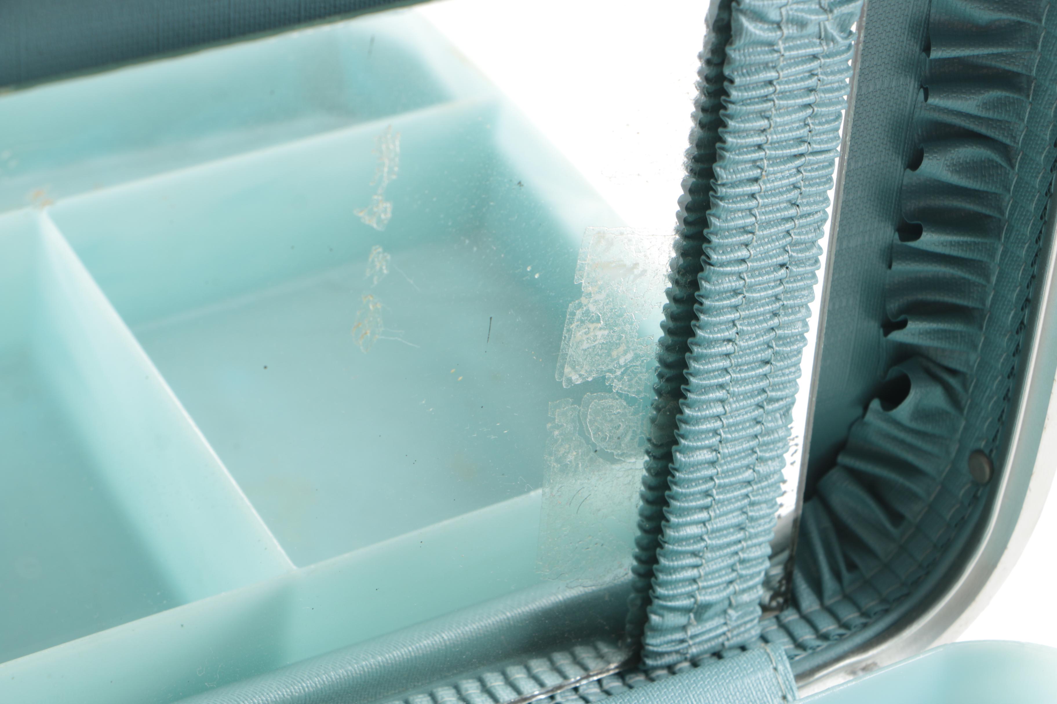 Vintage Towncraft Suitcase and Samsonite Silhouette Train Case