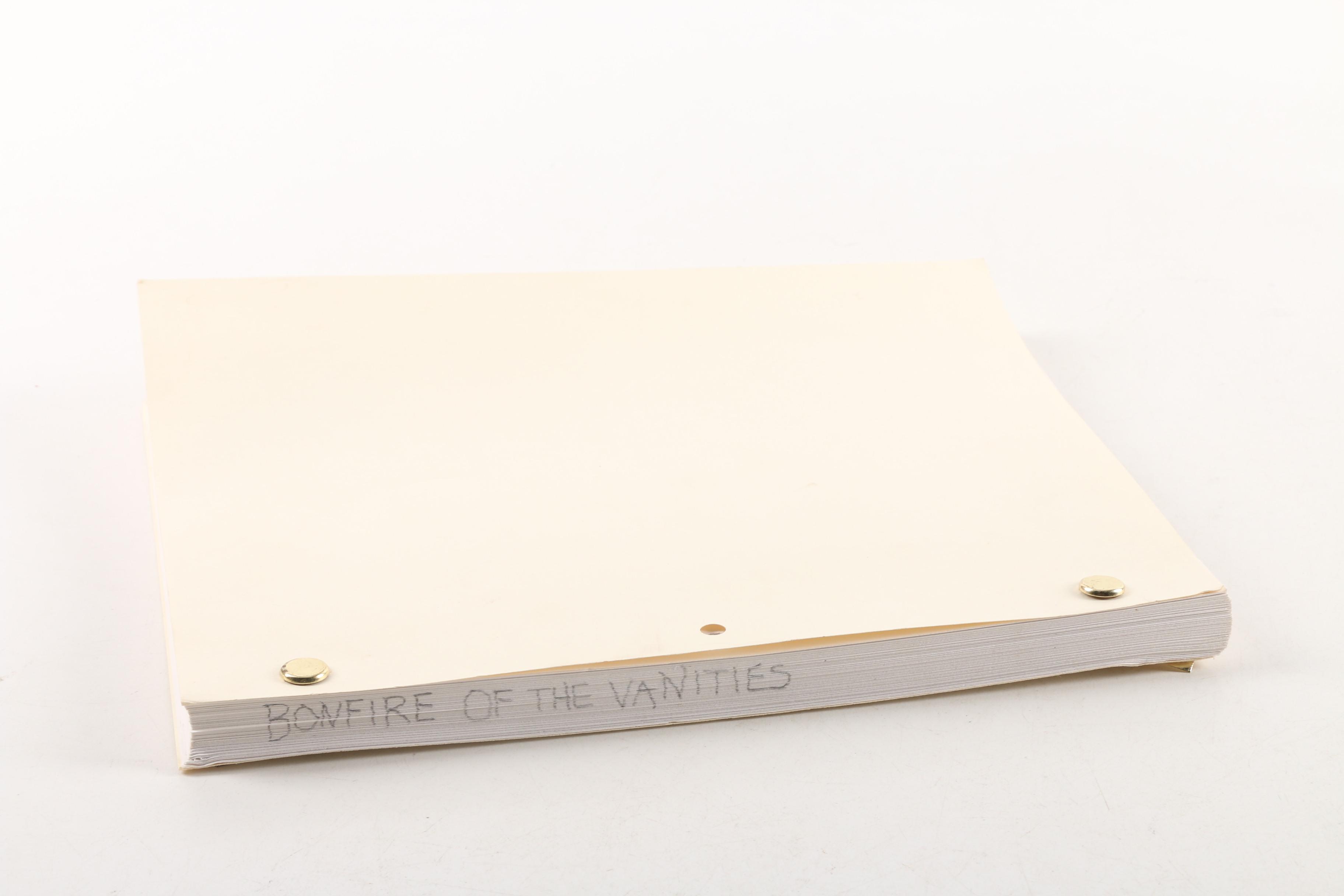 1990 "Bonfire of the Vanities" Screenplay by Michael Cristofer