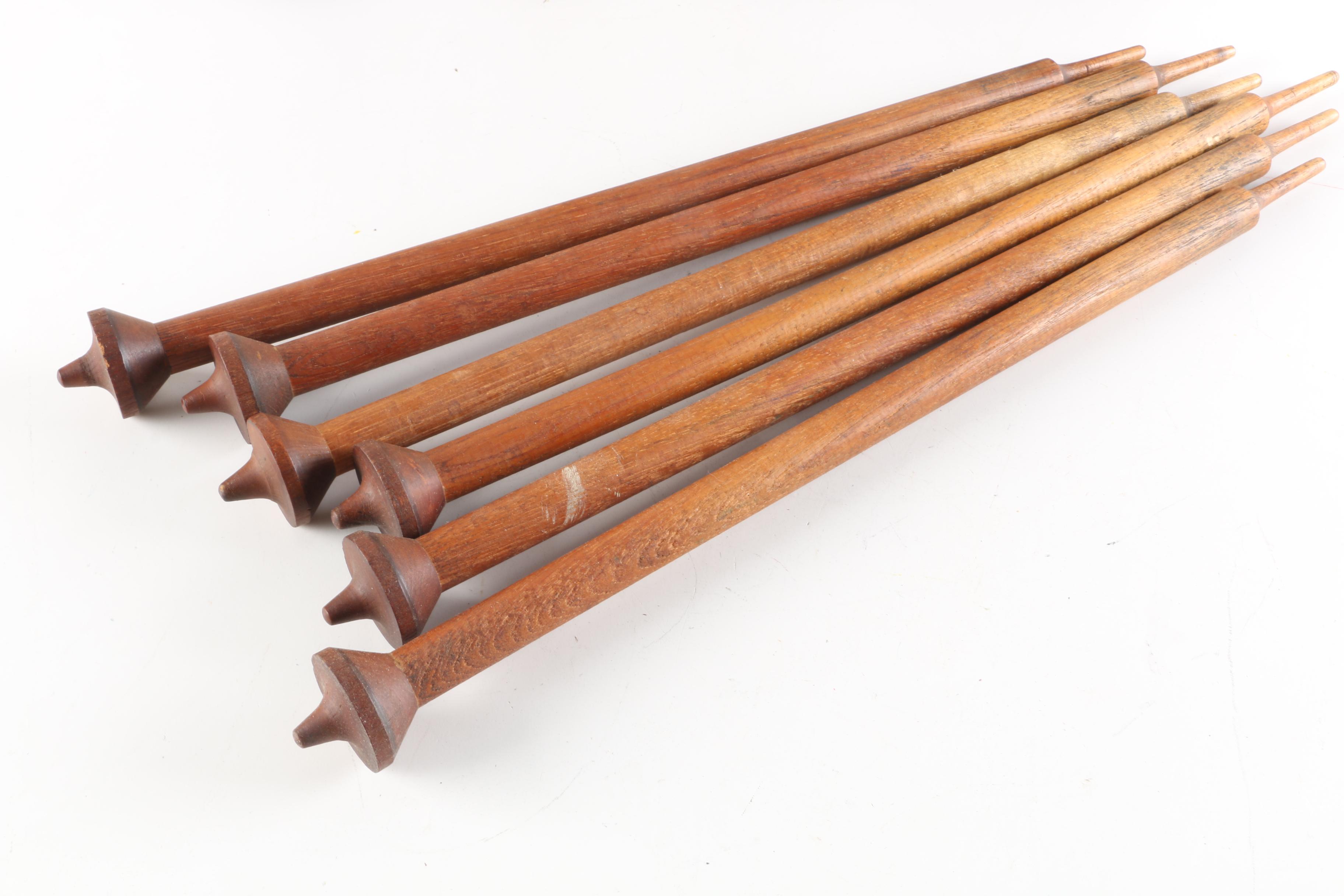 Vintage Wooden Spindles and Spools