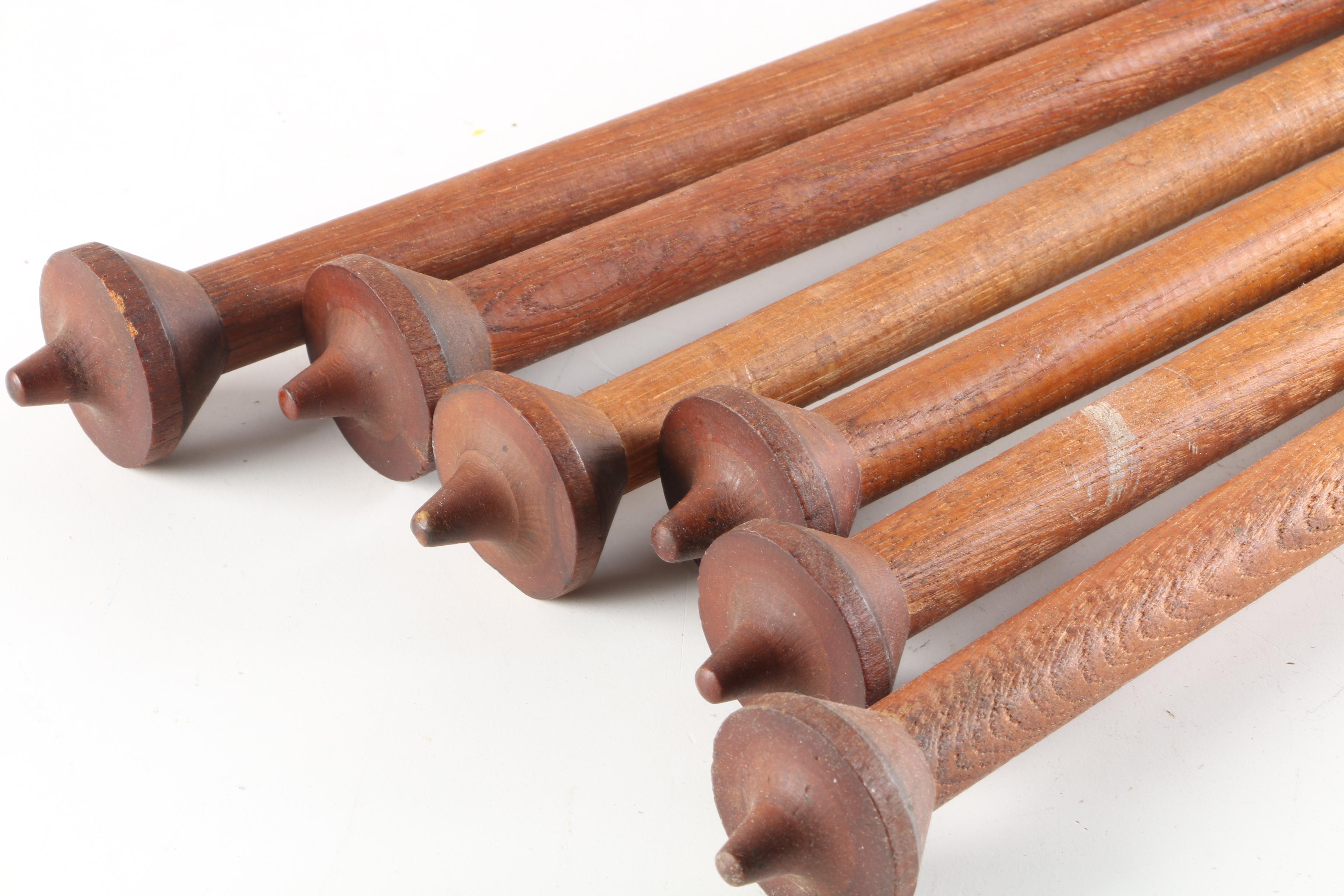 Vintage Wooden Spindles and Spools