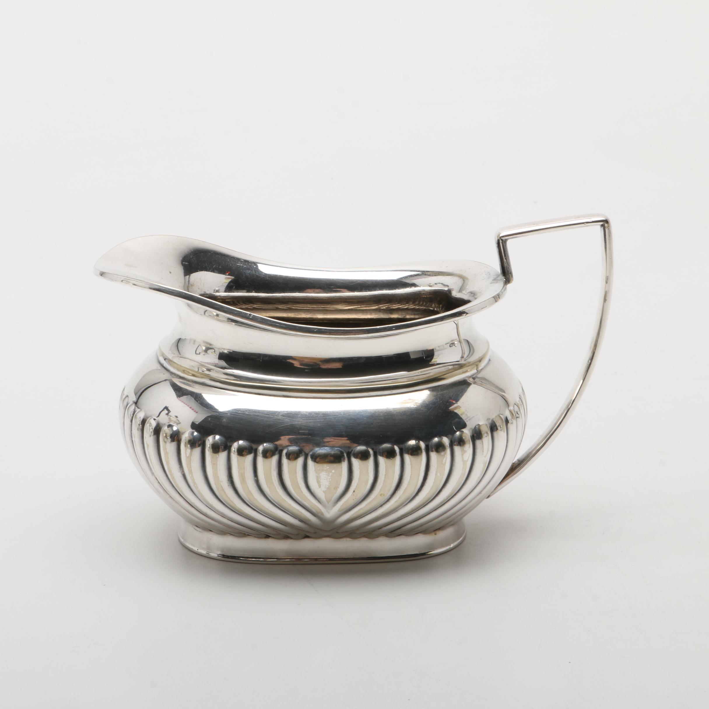 English Four Piece Vintage Folgate Silver Plate Tea Service