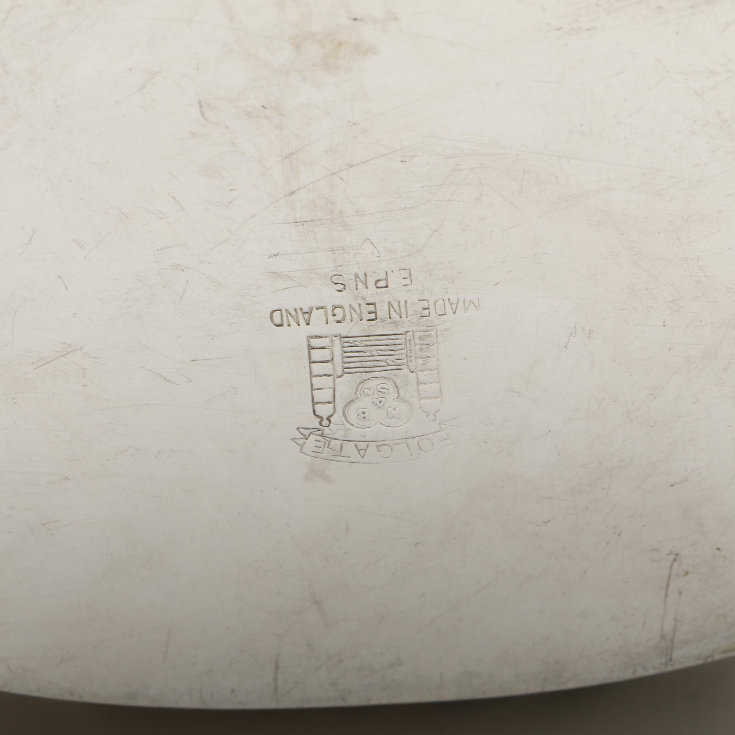 English Four Piece Vintage Folgate Silver Plate Tea Service