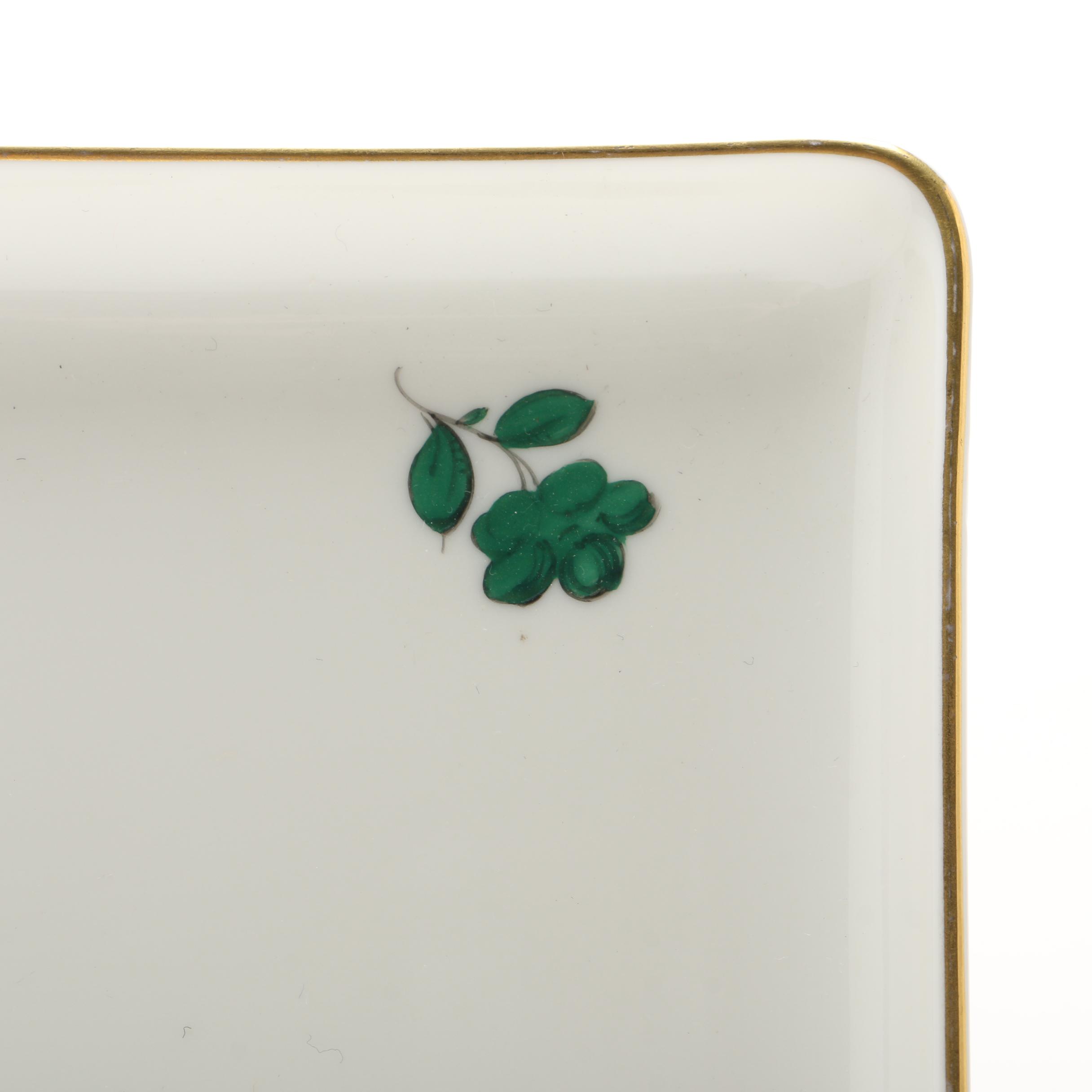 Weiner Porzellan 'Maria Theresa' Rectangular Tray, 20th Century