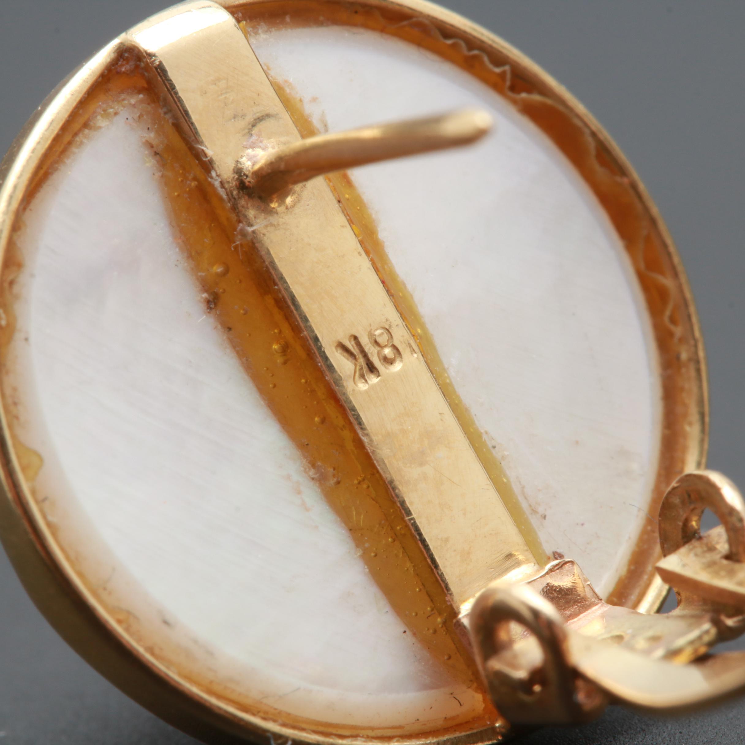 14K and 18K Yellow Gold Cultured Pearl Earrings