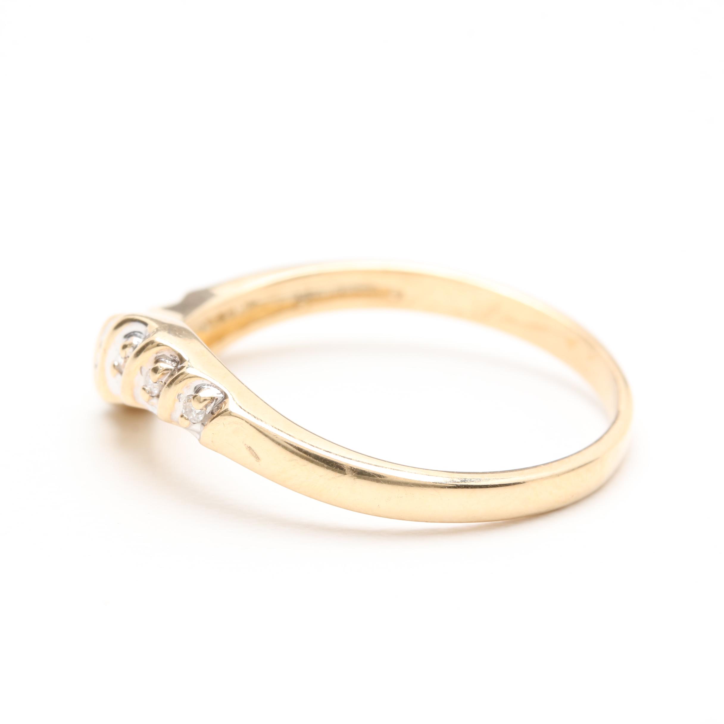 14K Yellow Gold Diamond Ring