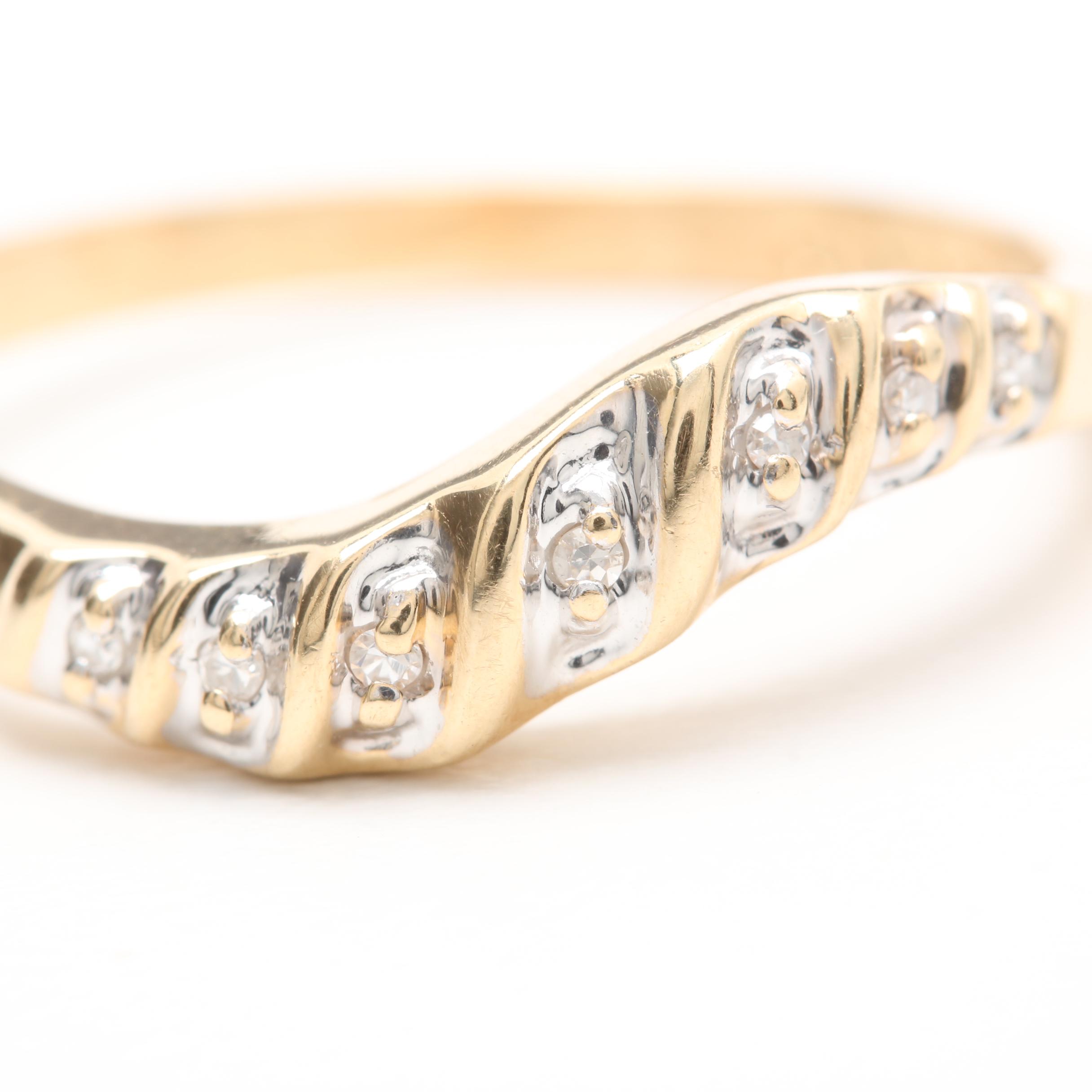 14K Yellow Gold Diamond Ring