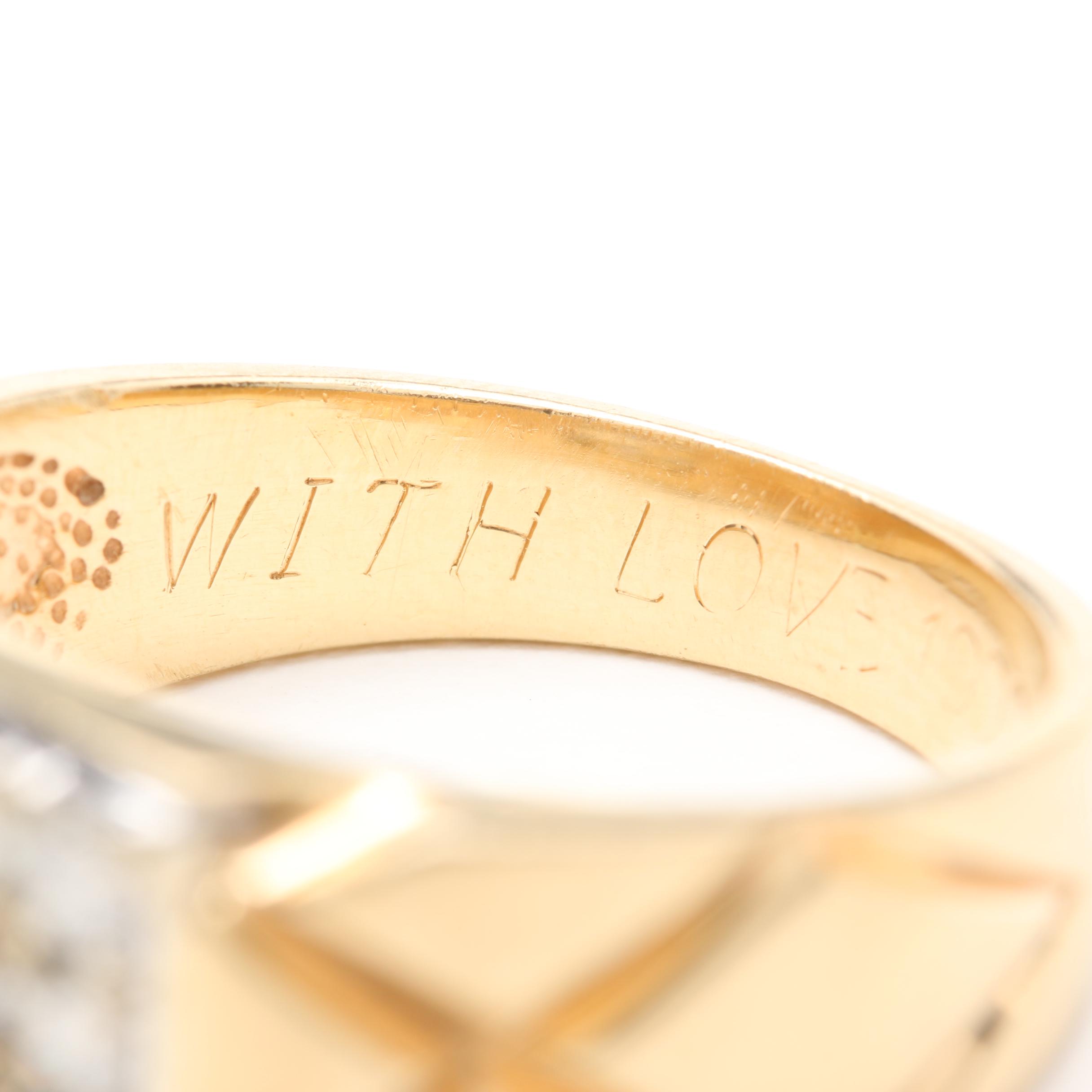 14K Yellow Gold Diamond Ring