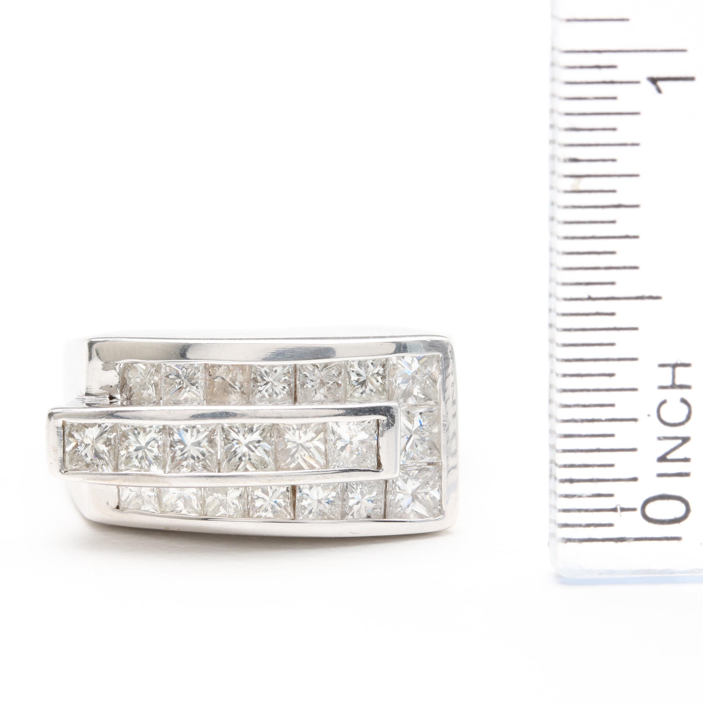 14K White Gold 2.09 CTW Diamond Ring