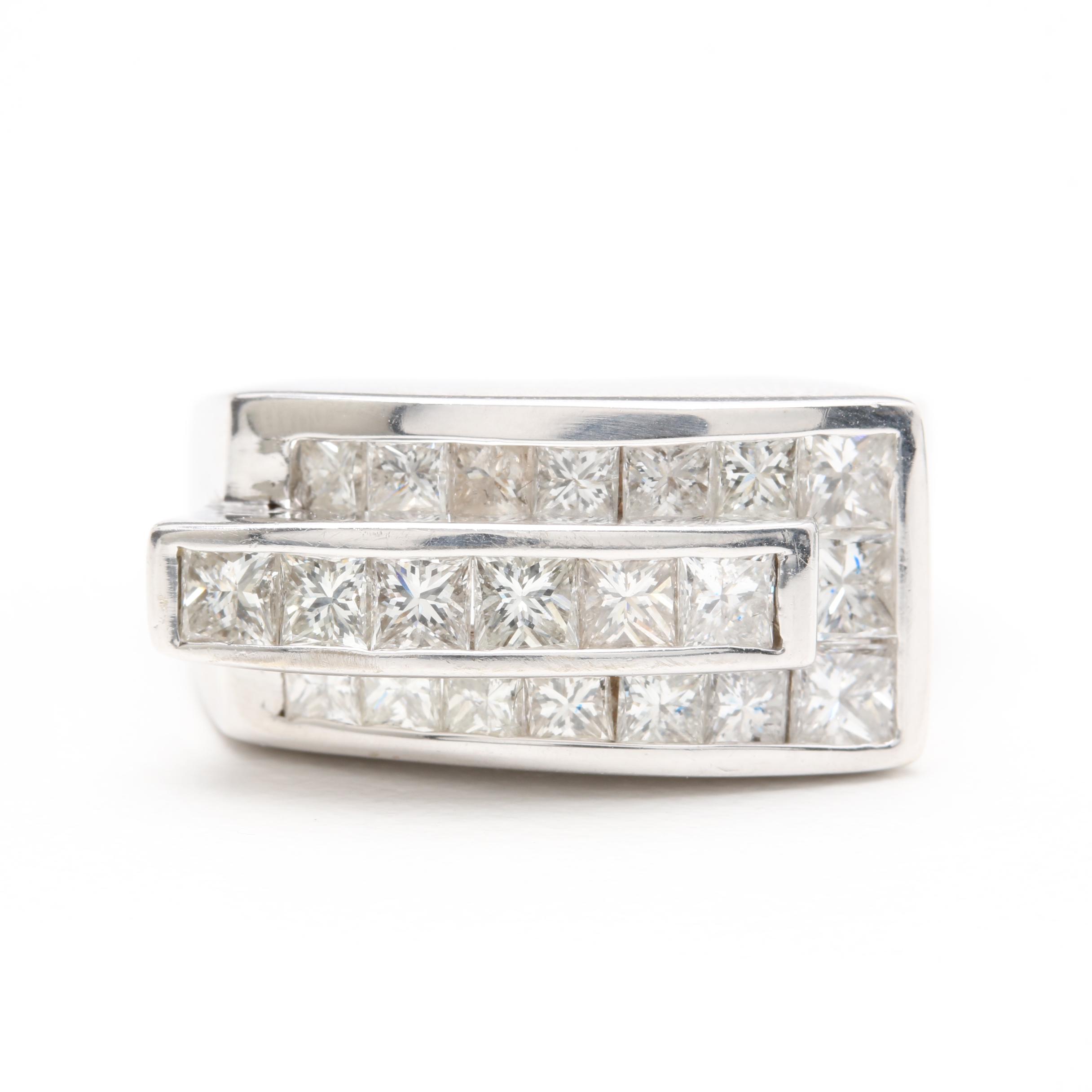 14K White Gold 2.09 CTW Diamond Ring