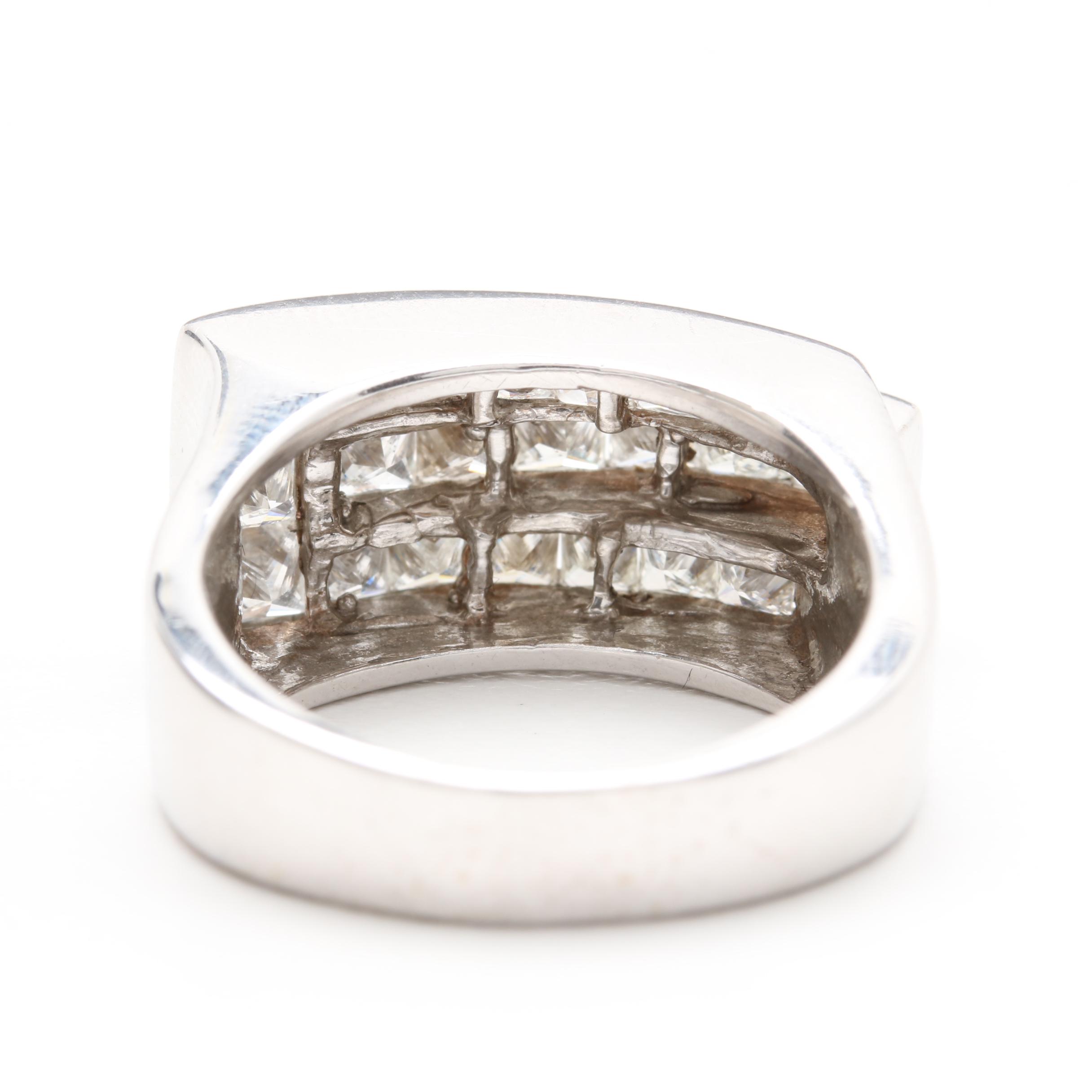 14K White Gold 2.09 CTW Diamond Ring