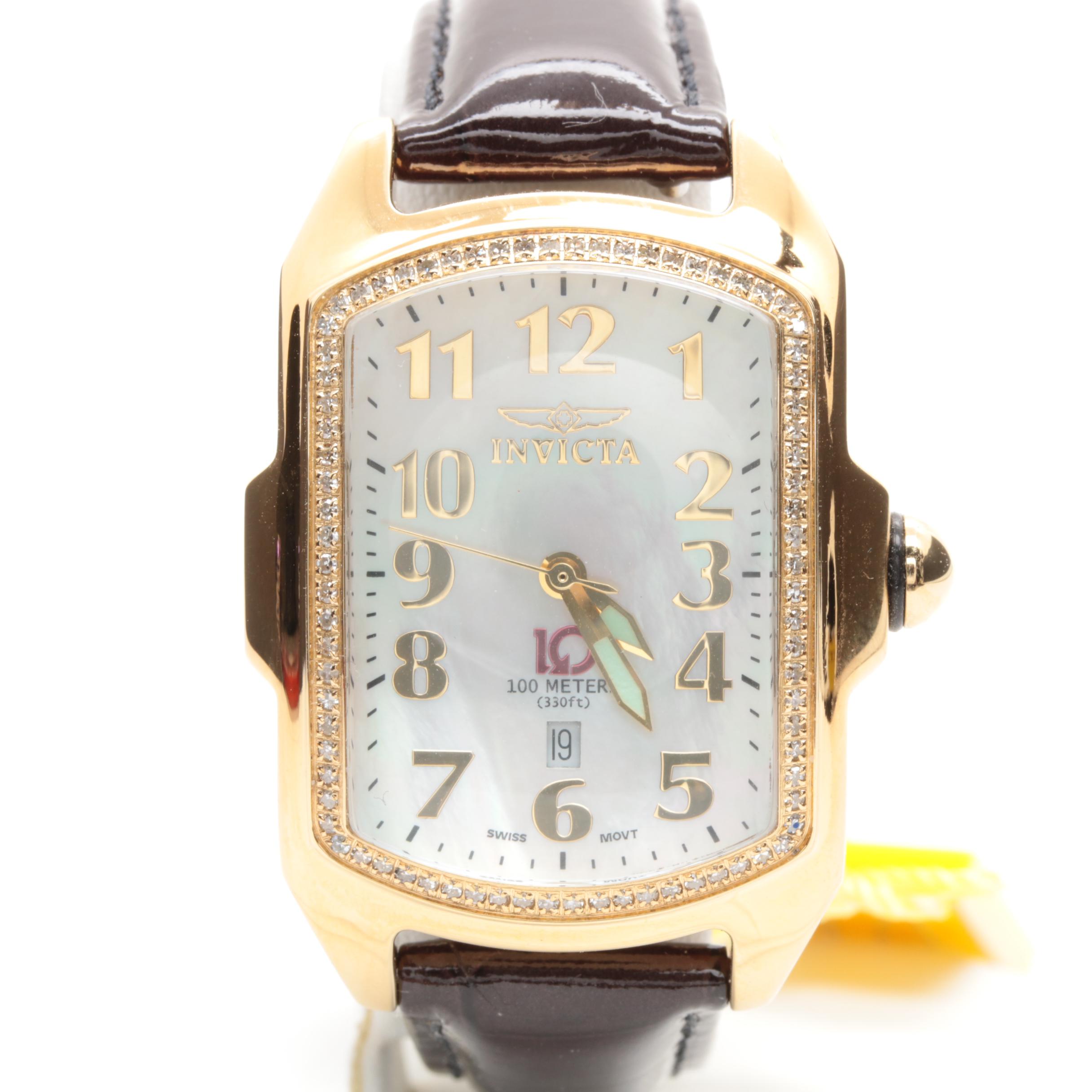 Invicta Special Edition Baby Lupah II Diamond and Mother of Pearl Watch