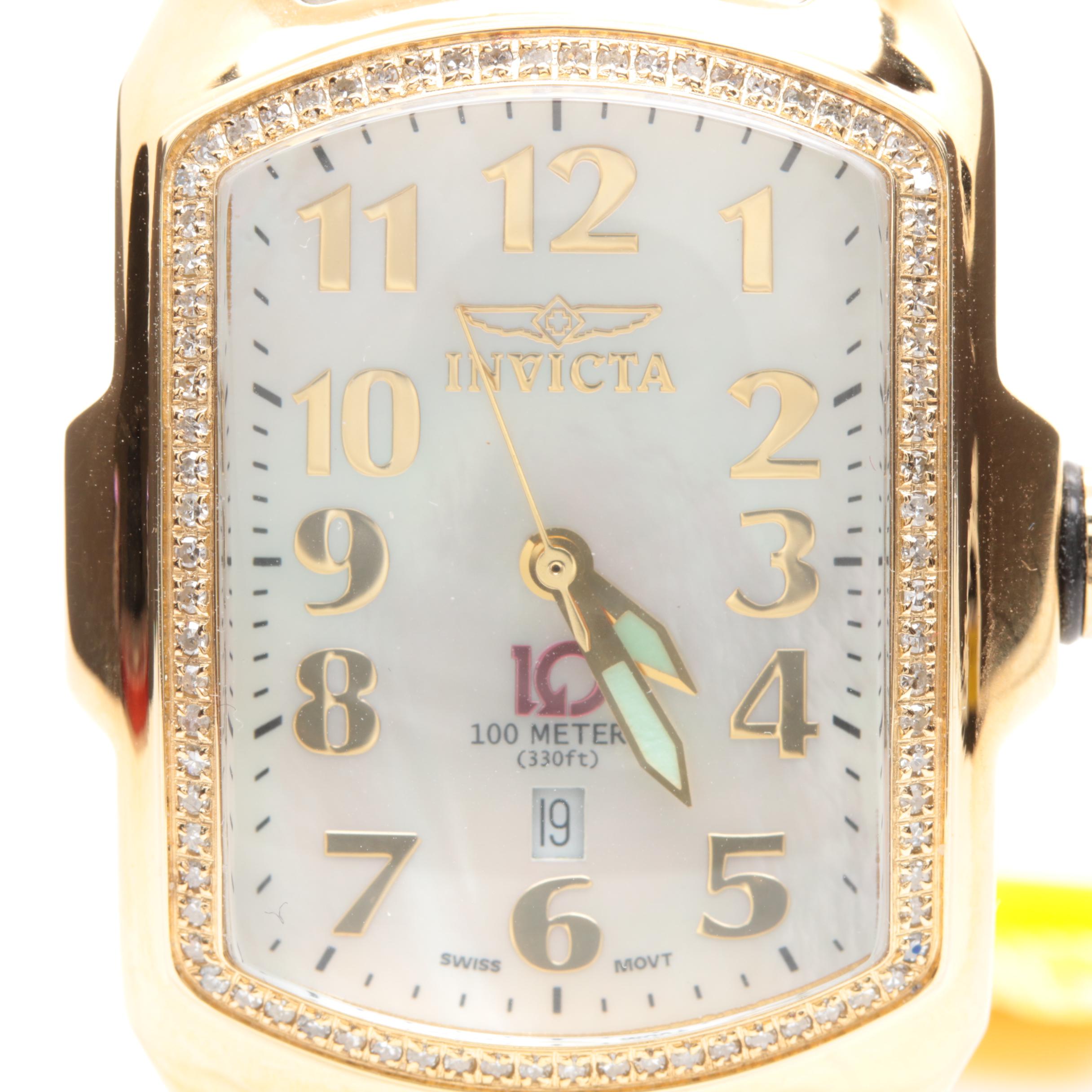Invicta Special Edition Baby Lupah II Diamond and Mother of Pearl Watch
