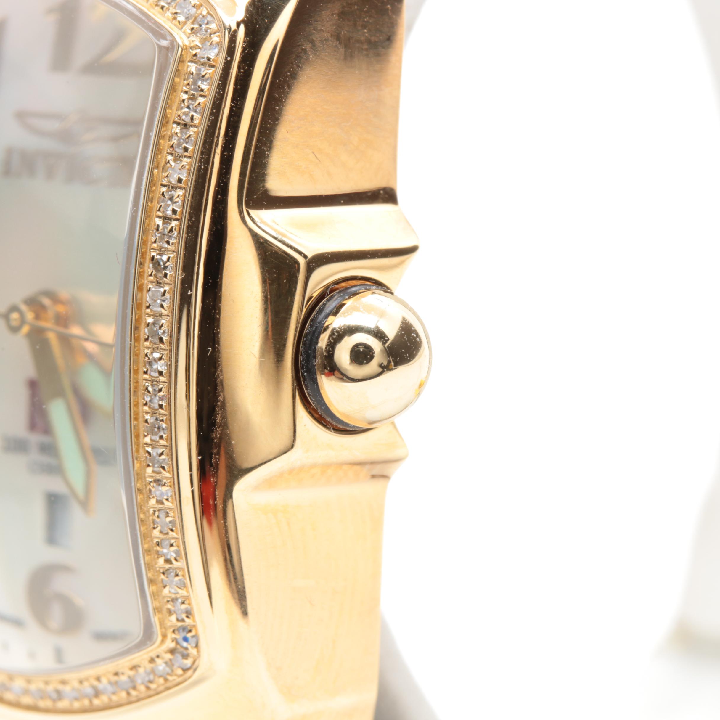 Invicta Special Edition Baby Lupah II Diamond and Mother of Pearl Watch