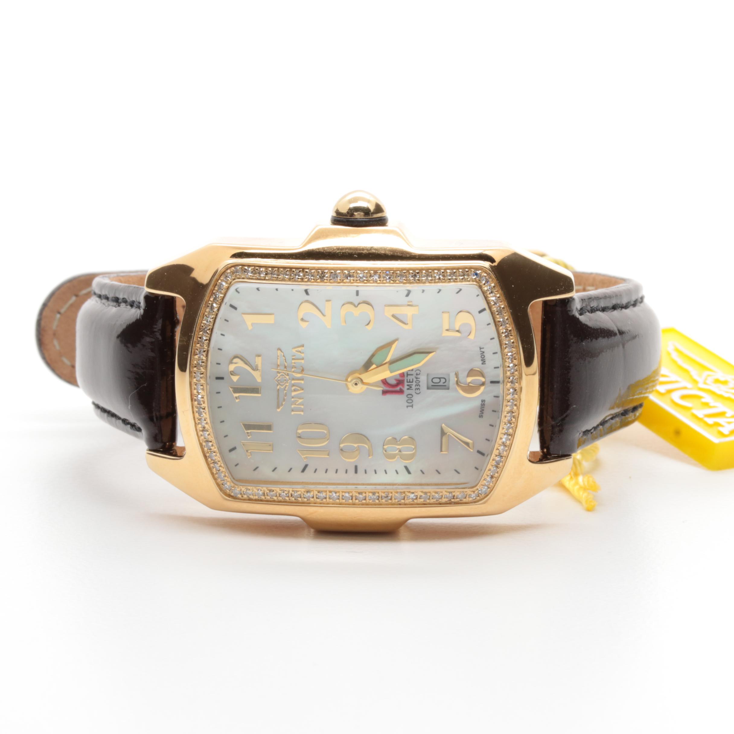 Invicta Special Edition Baby Lupah II Diamond and Mother of Pearl Watch