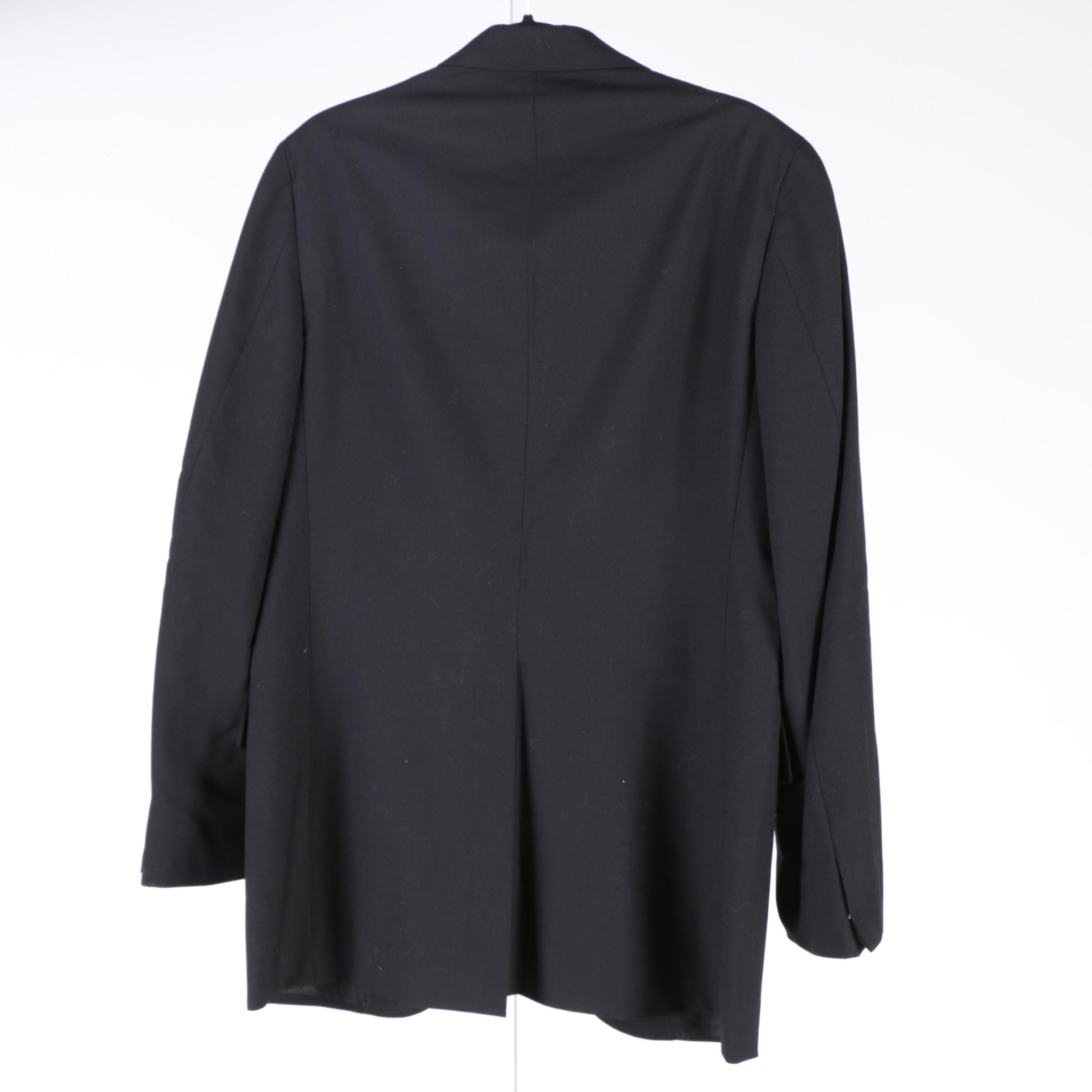 Men's Black Tuxedo with Bow Tie, Suspenders and Cummerbund