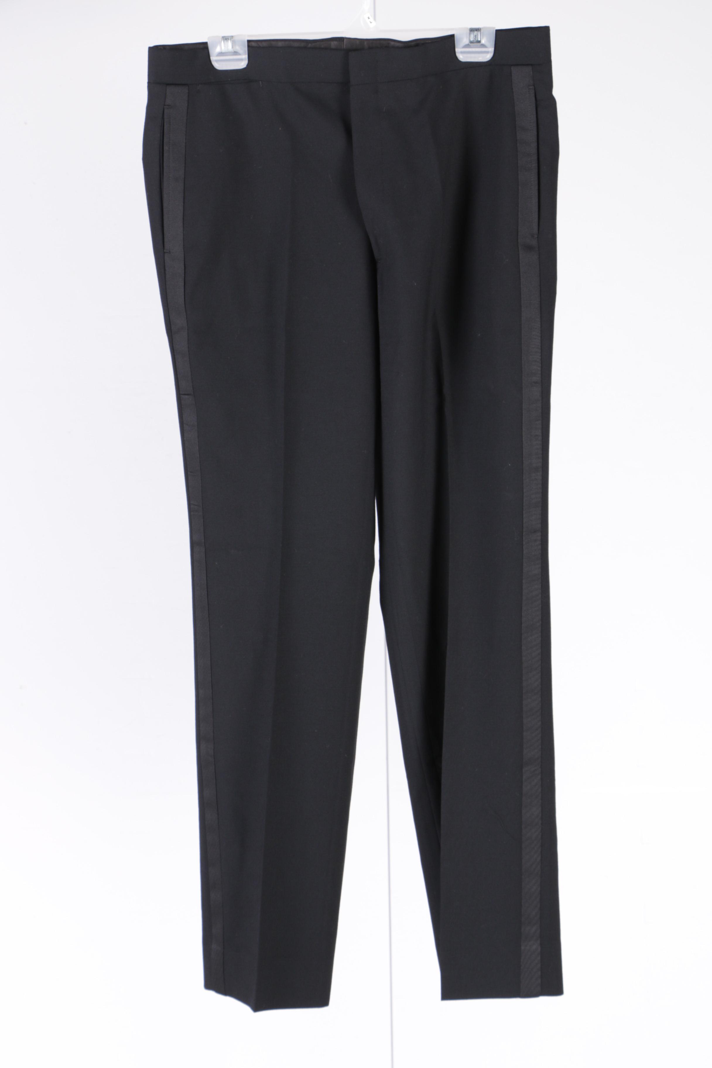 Men's Black Tuxedo with Bow Tie, Suspenders and Cummerbund