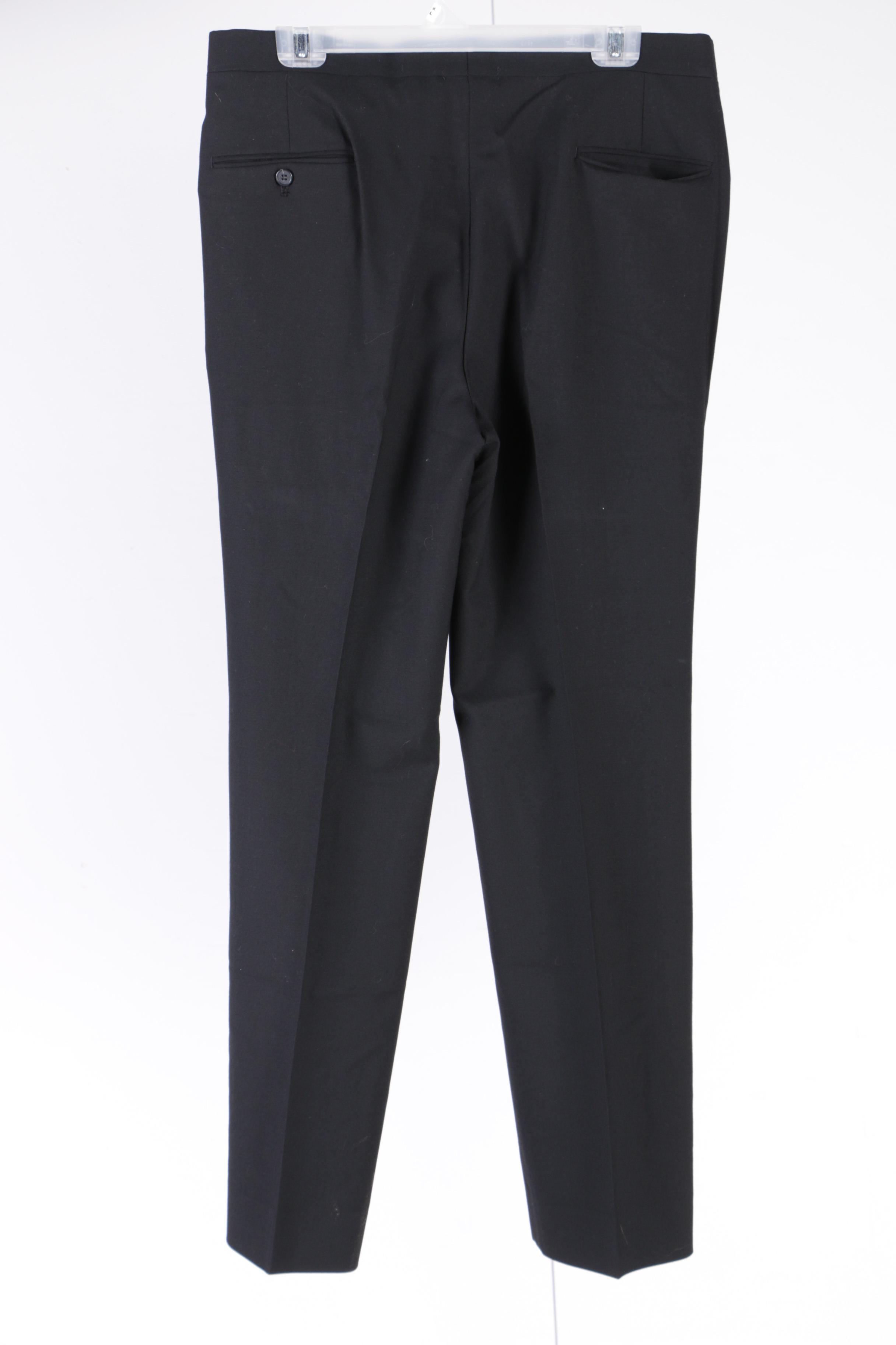 Men's Black Tuxedo with Bow Tie, Suspenders and Cummerbund