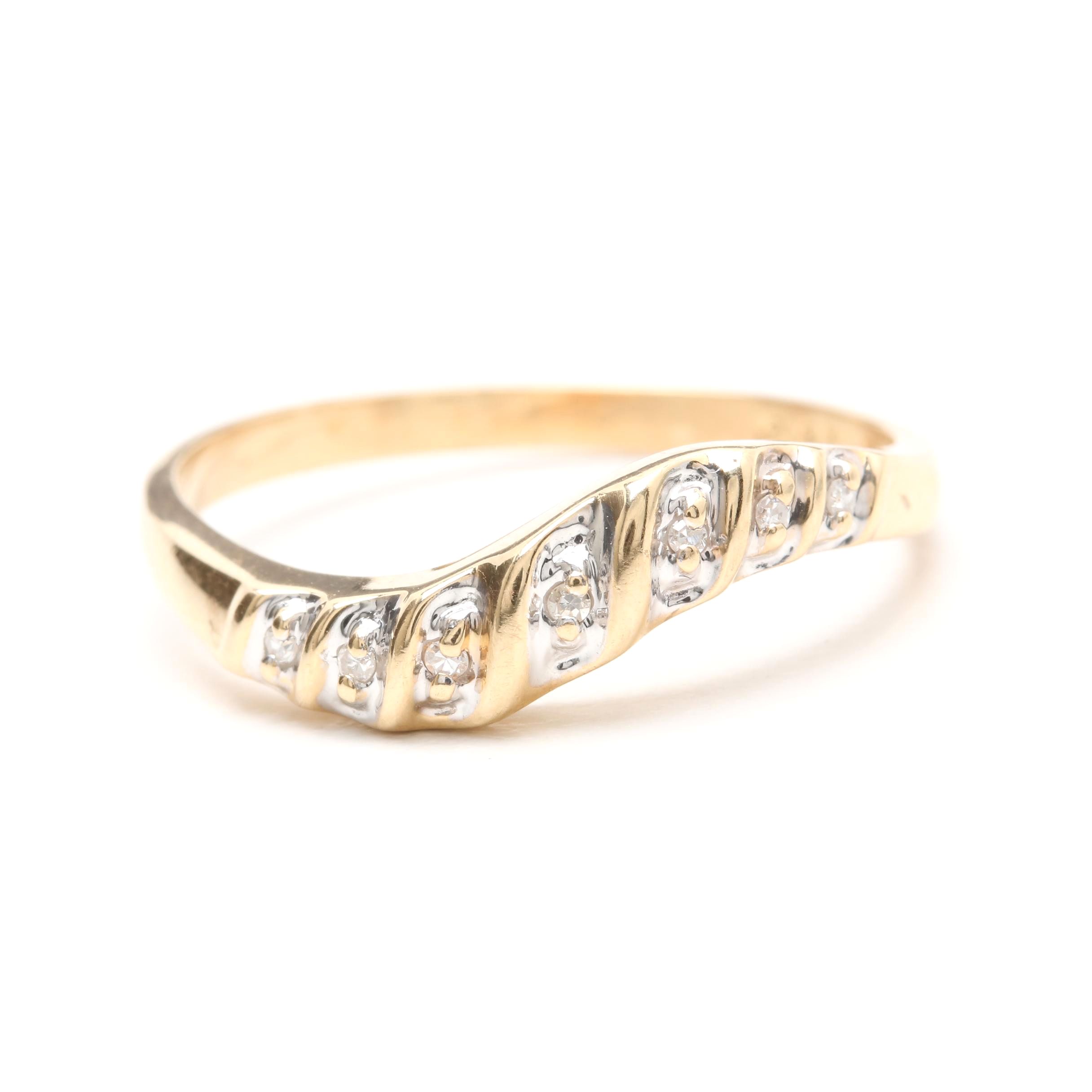 14K Yellow Gold Diamond Ring