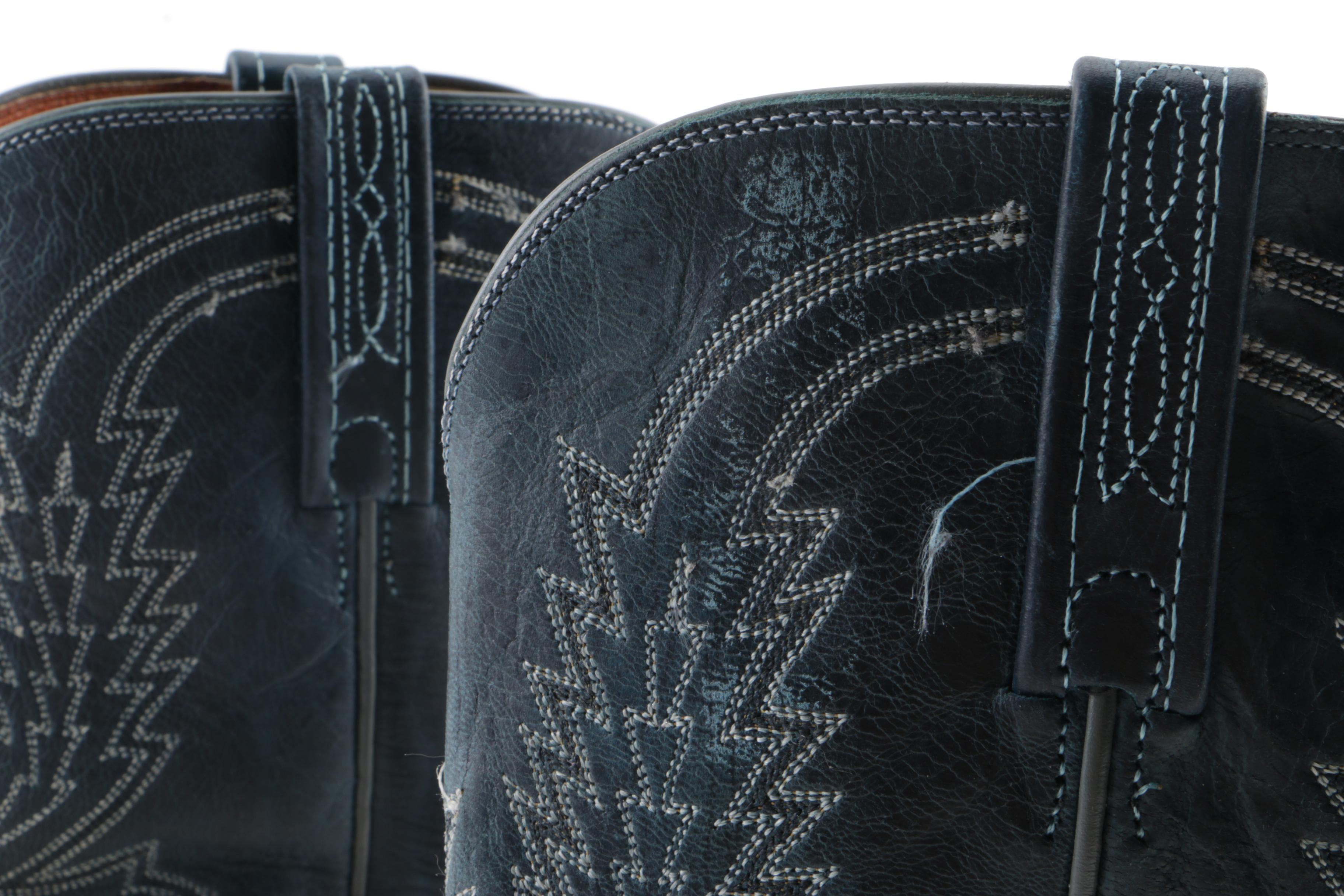 Men's 1883 by Lucchese Lizard Skin and Leather Cowboy Boots