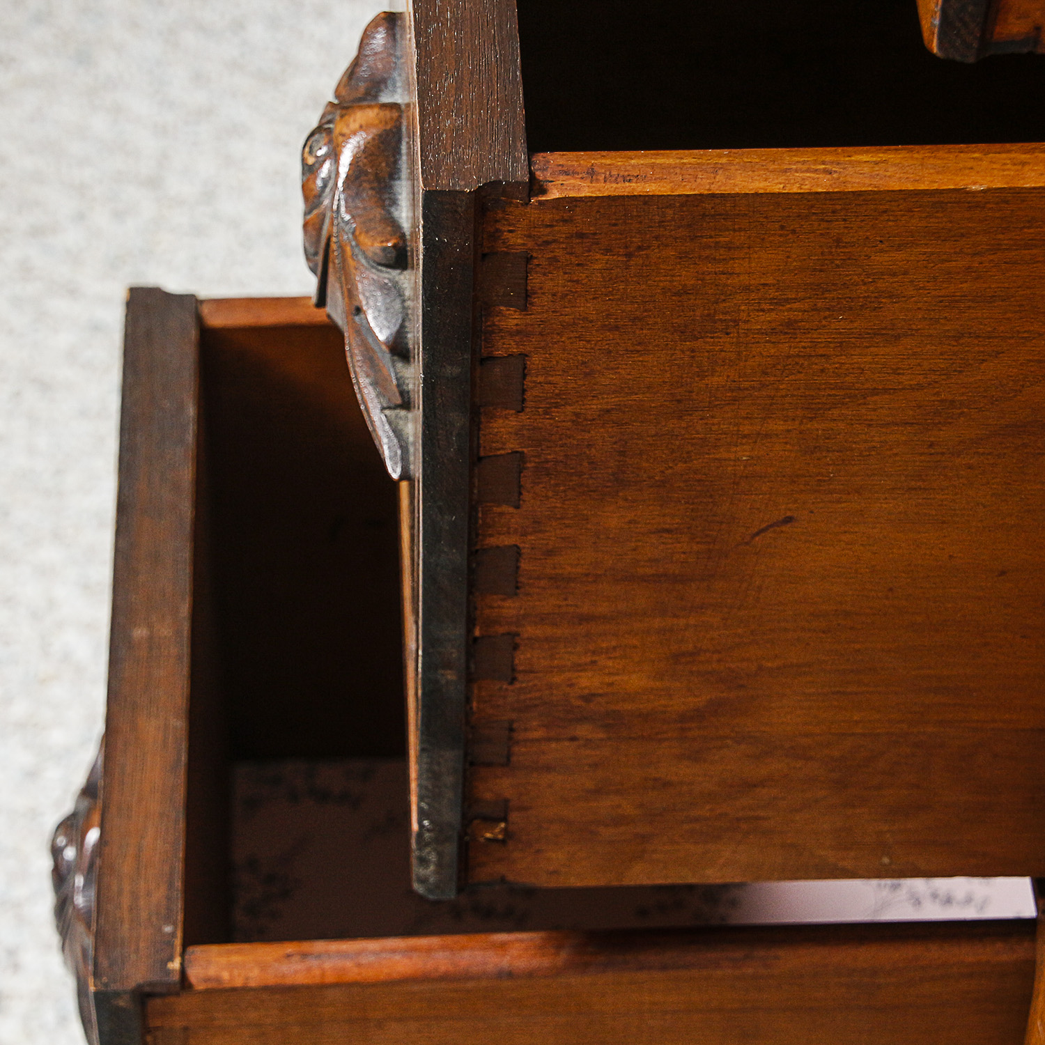 Vintage Vanity with Attached Mirror