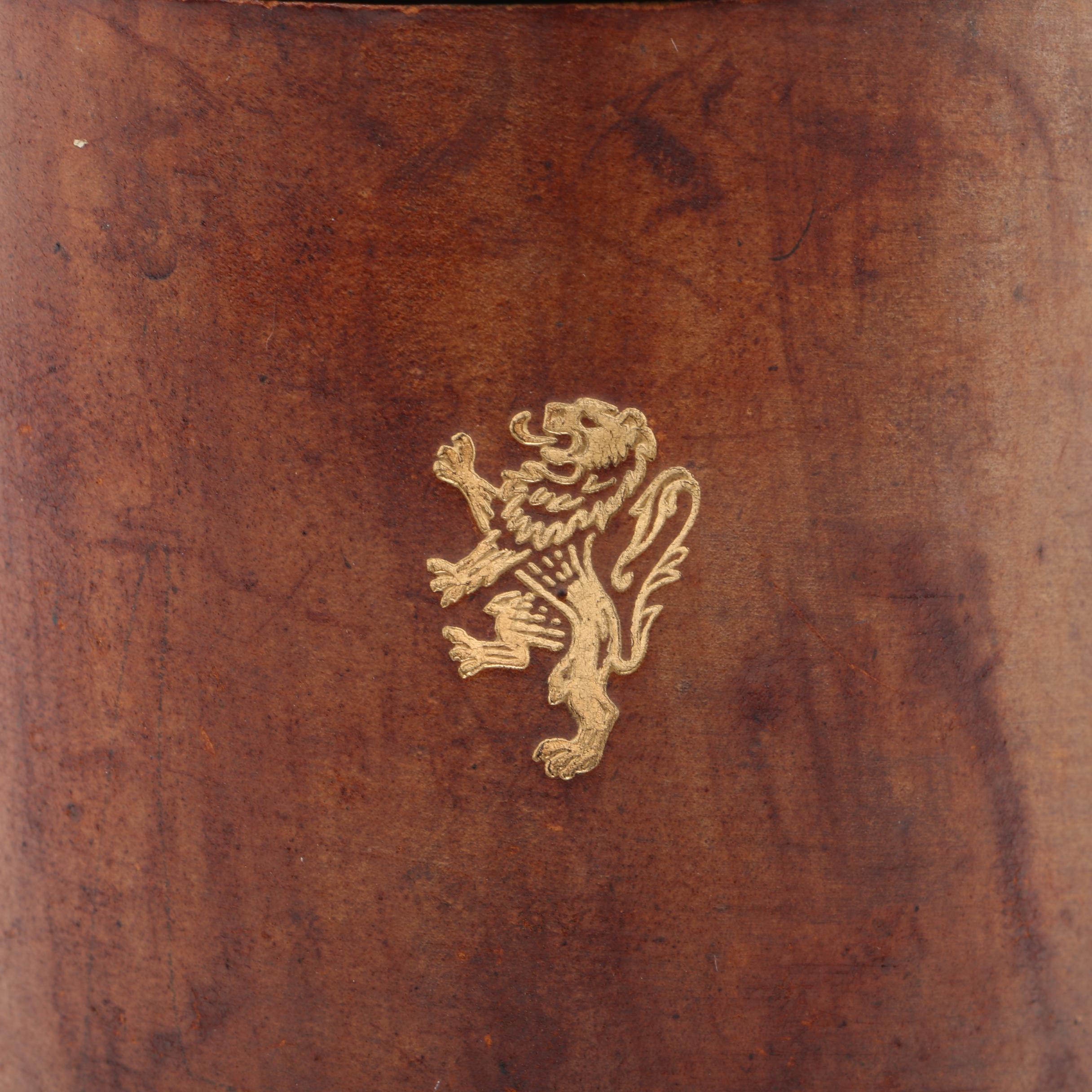 Vintage Italian Leather Trinket Box