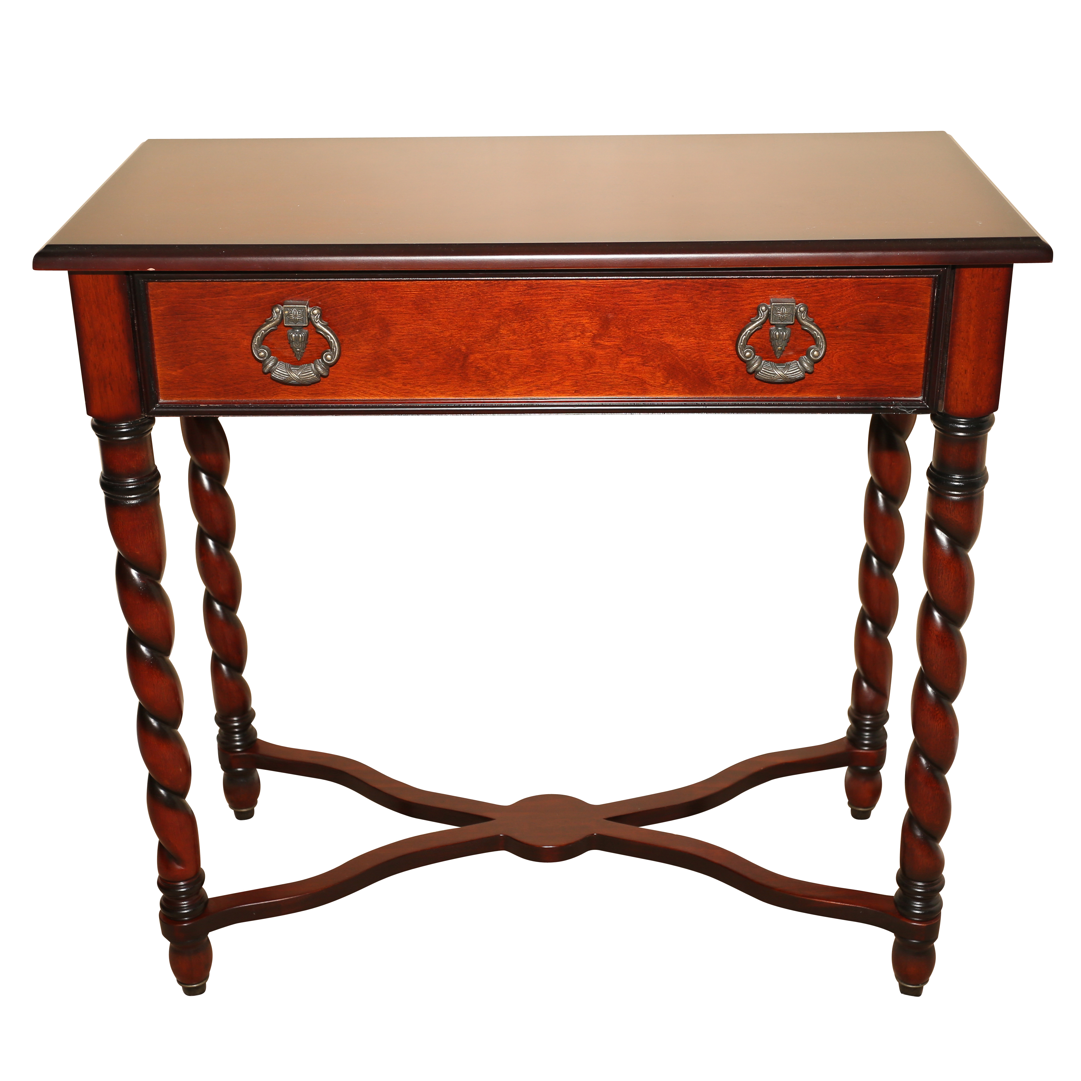 Contemporary Cherry Stained Console Table