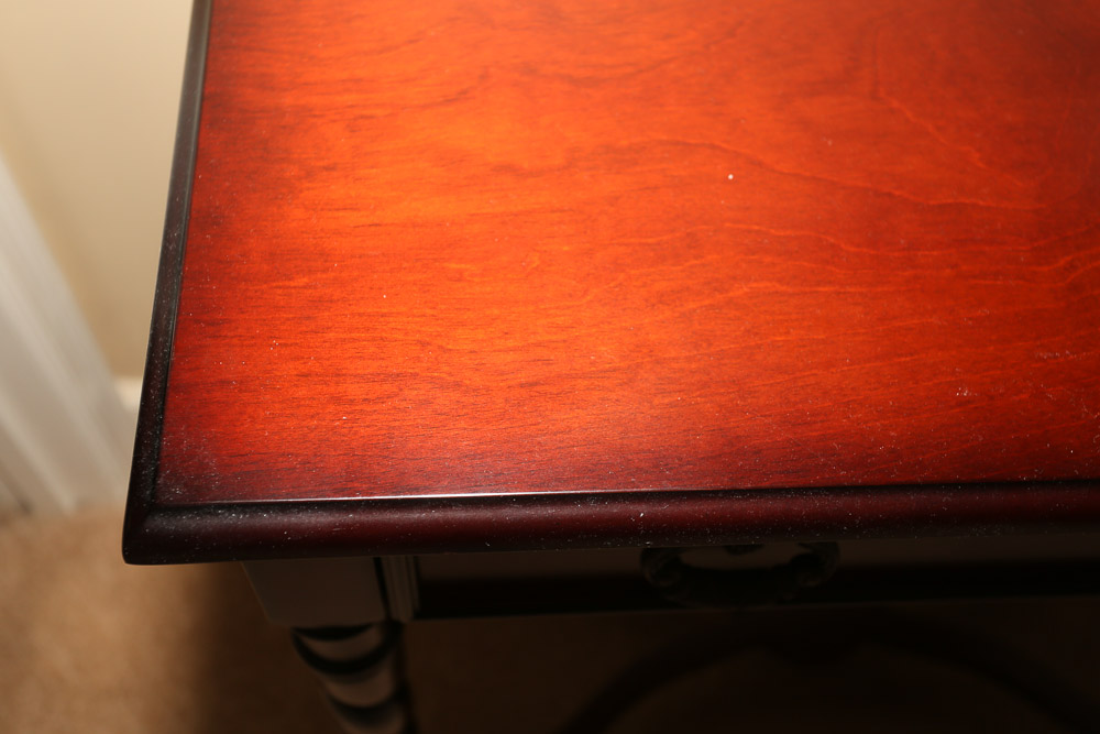 Contemporary Cherry Stained Console Table