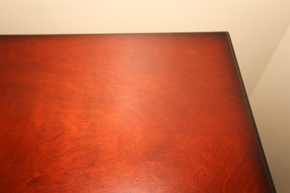 Contemporary Cherry Stained Console Table