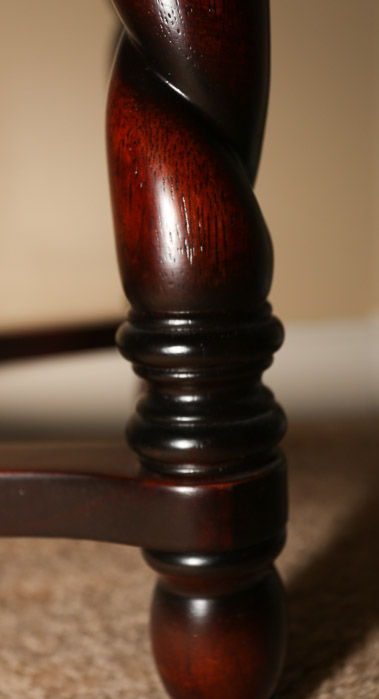 Contemporary Cherry Stained Console Table