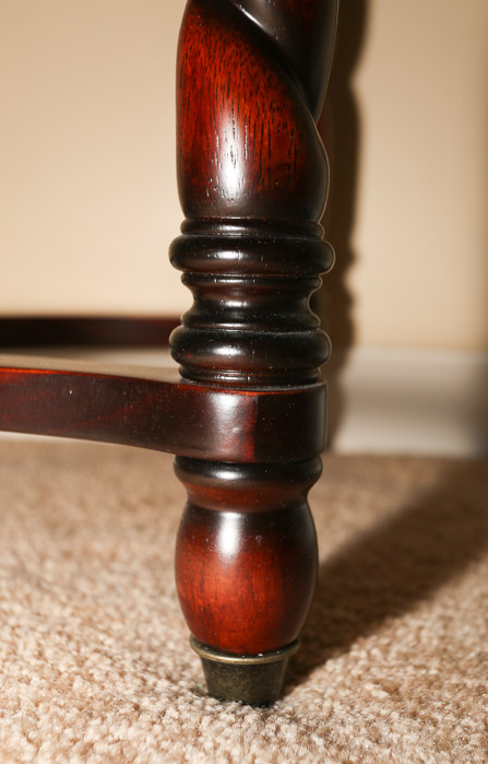 Contemporary Cherry Stained Console Table