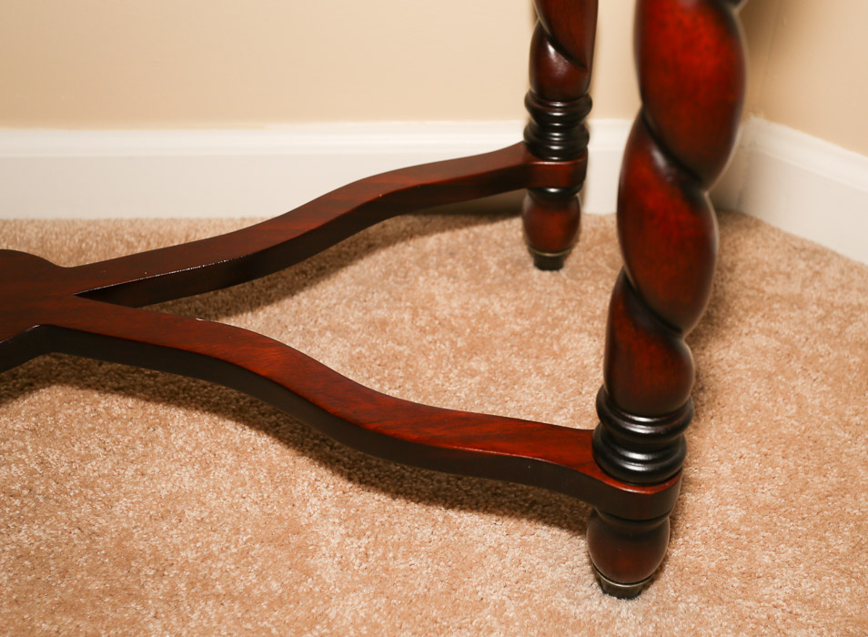 Contemporary Cherry Stained Console Table