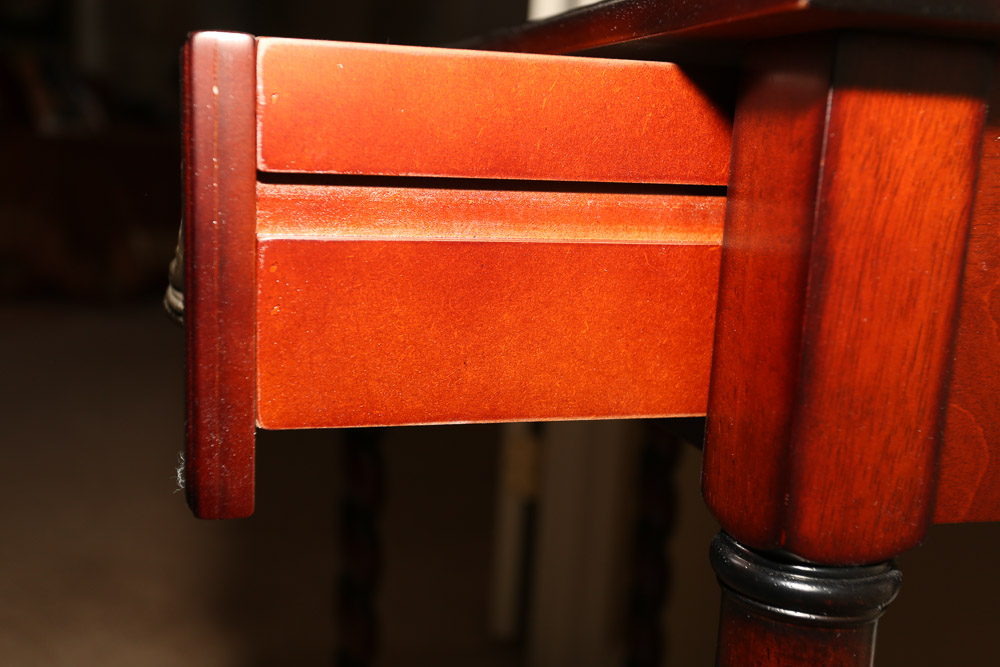 Contemporary Cherry Stained Console Table