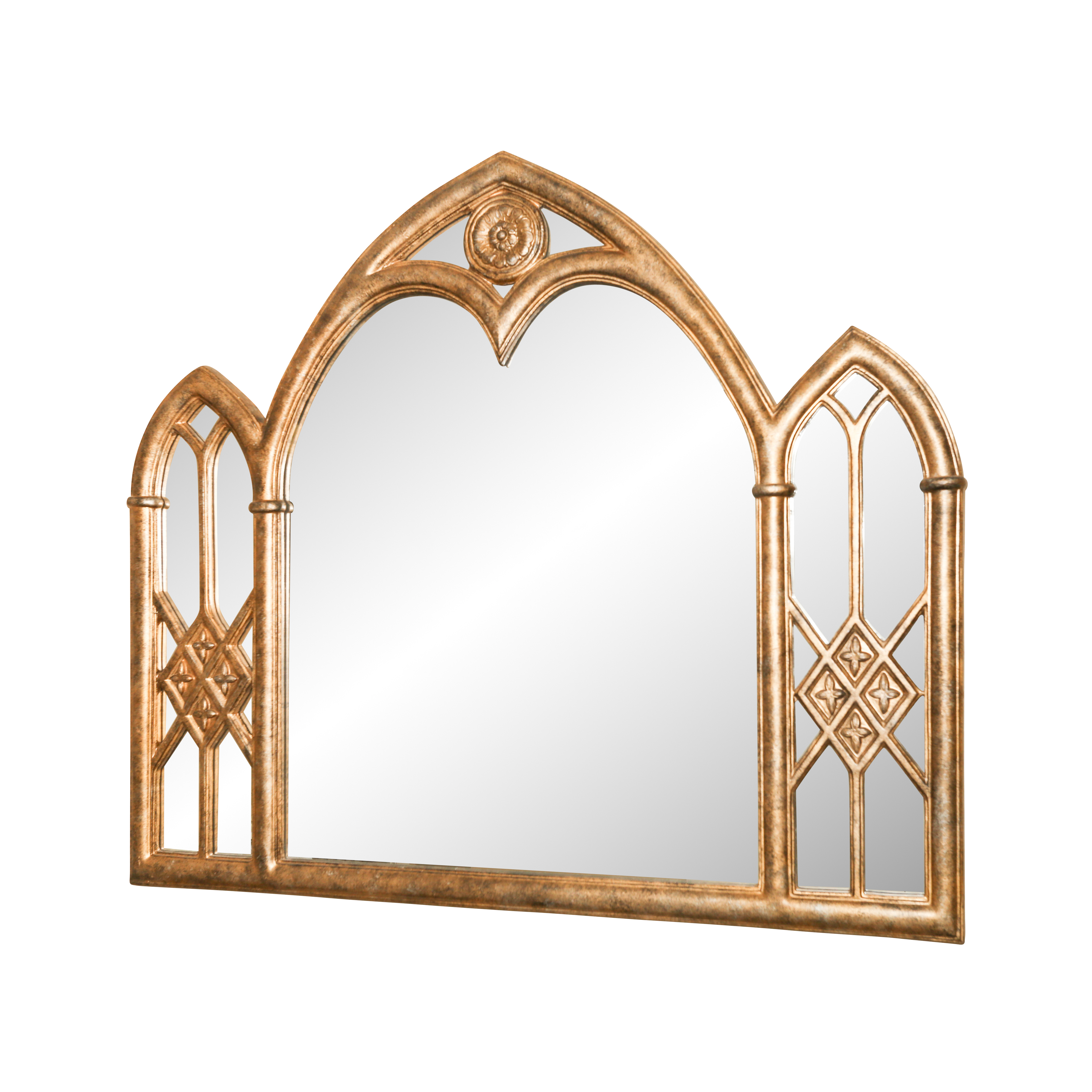 Gothic Style Triple Arched Wall Mirror