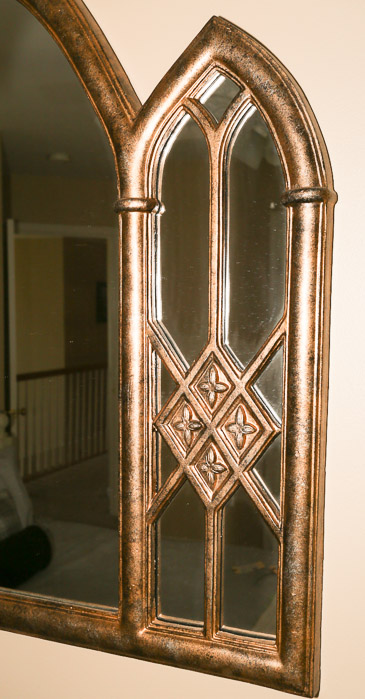 Gothic Style Triple Arched Wall Mirror