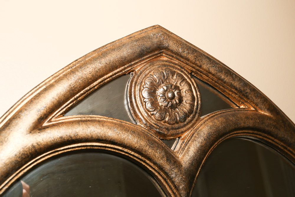Gothic Style Triple Arched Wall Mirror
