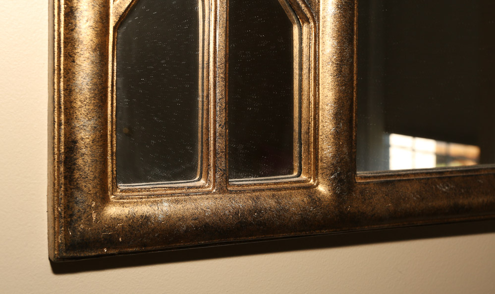 Gothic Style Triple Arched Wall Mirror