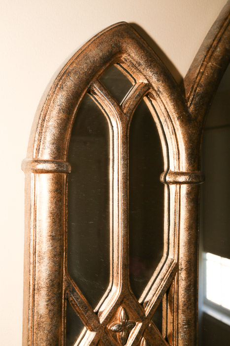 Gothic Style Triple Arched Wall Mirror