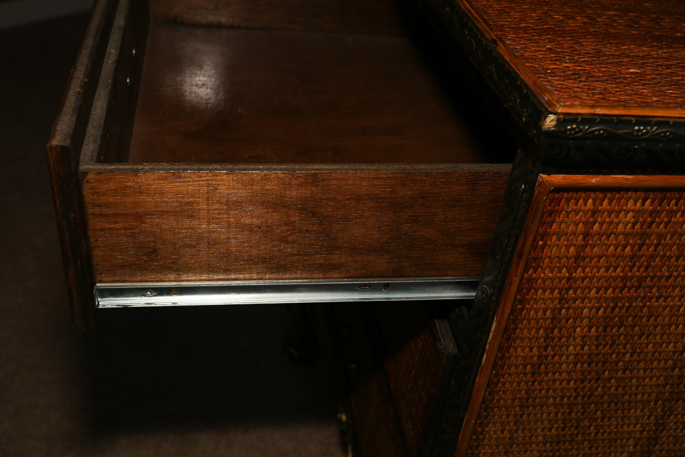 Woven Wood Chest of Drawers