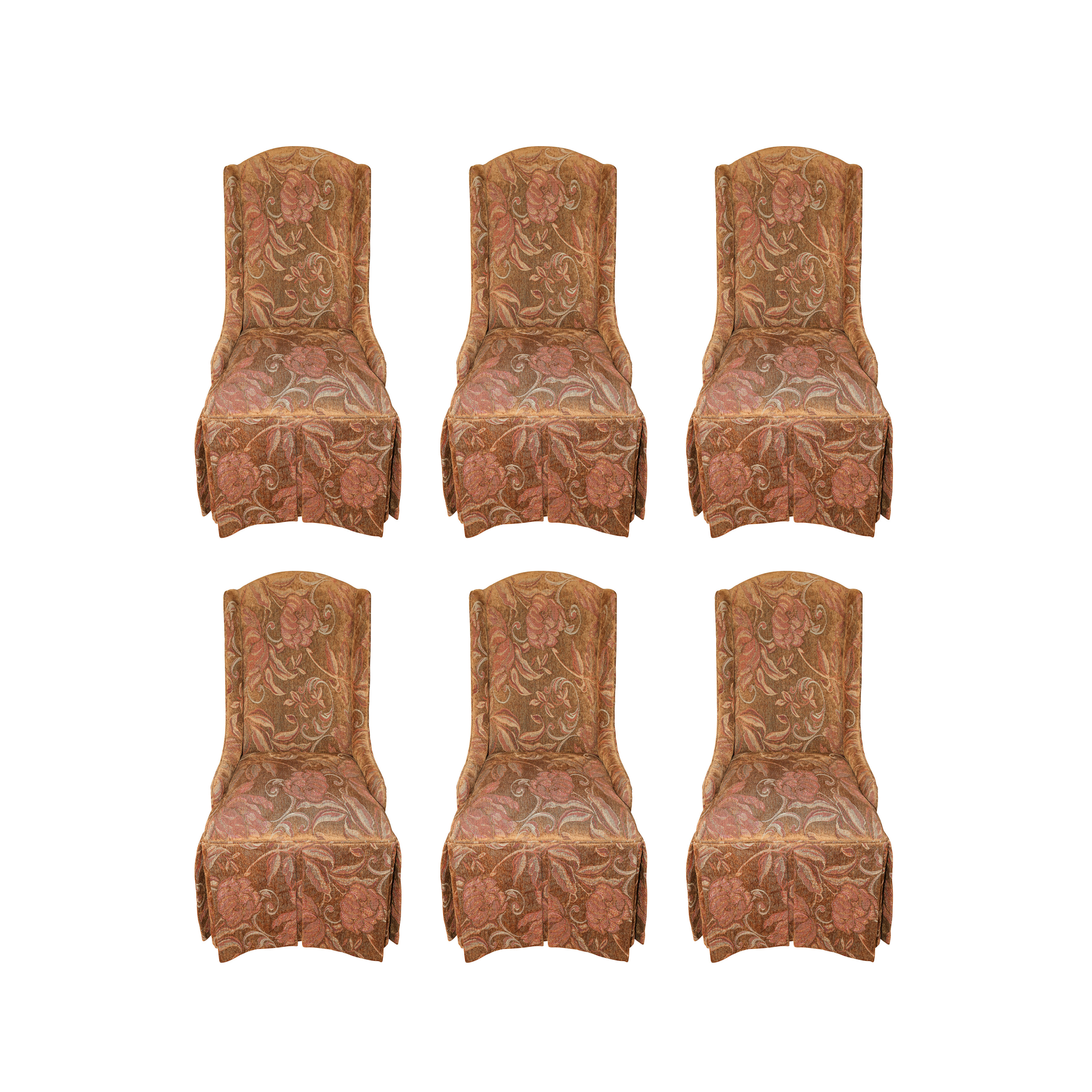 Floral Upholstered Dining Chairs