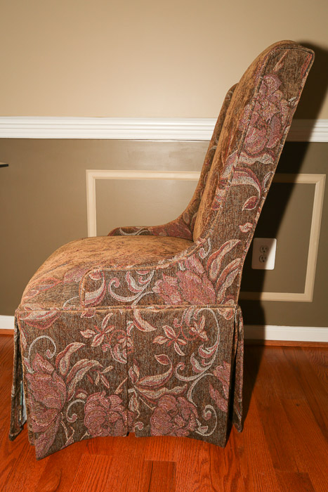 Floral Upholstered Dining Chairs