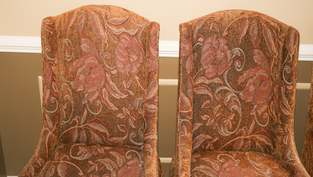 Floral Upholstered Dining Chairs
